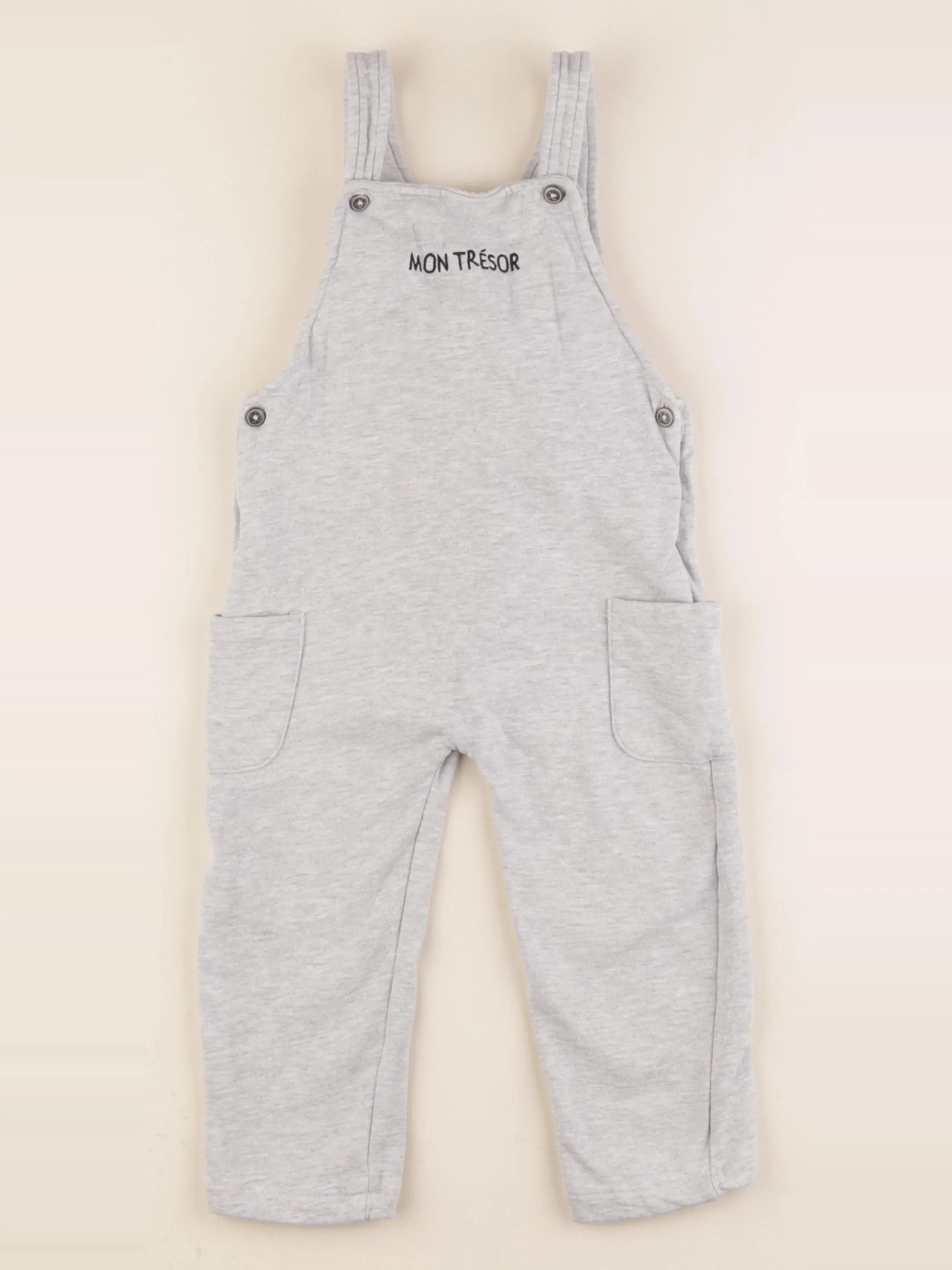 Vertbaudet - salopette gris - 36 mois