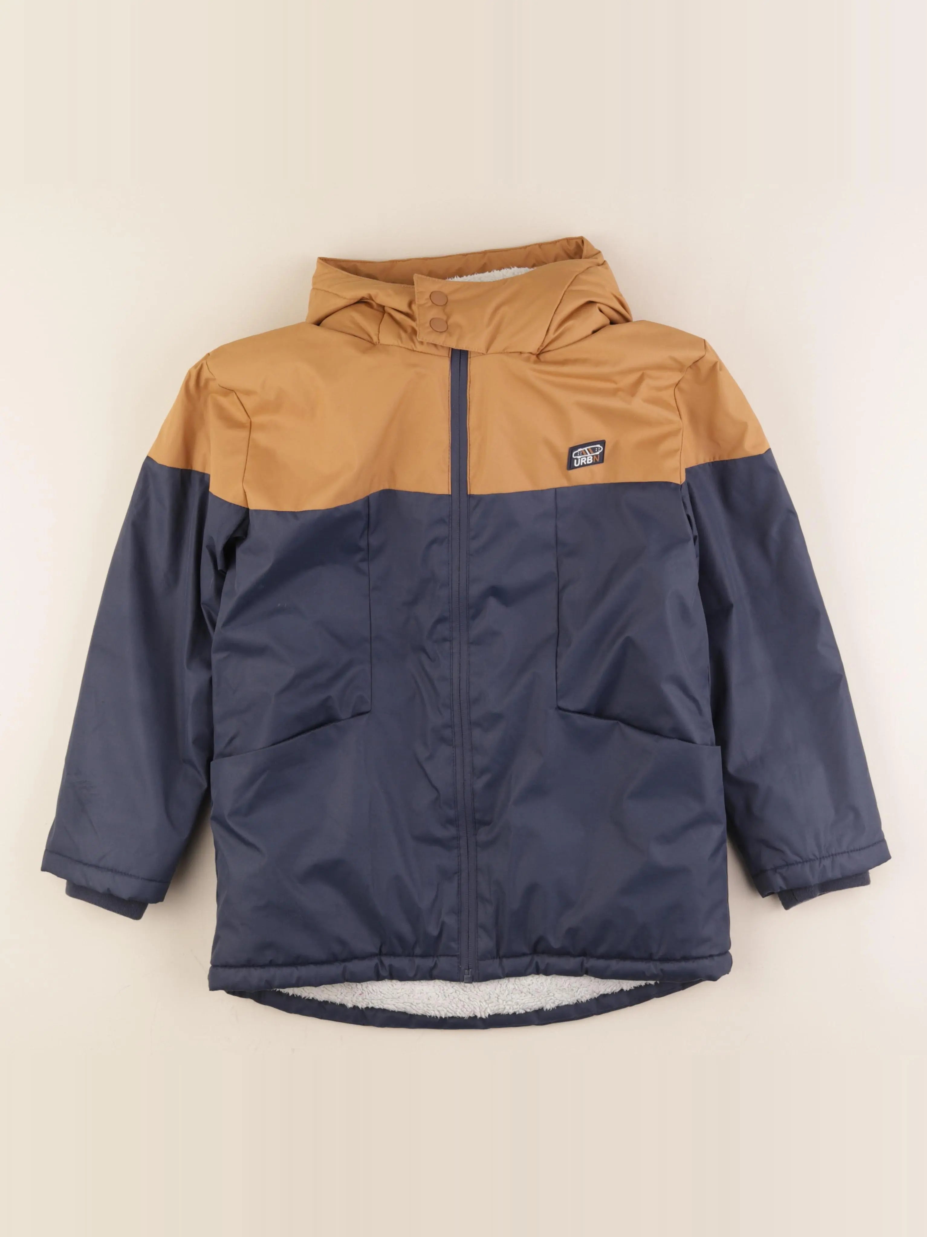 Vertbaudet - veste doublé bleu - 10 ans
