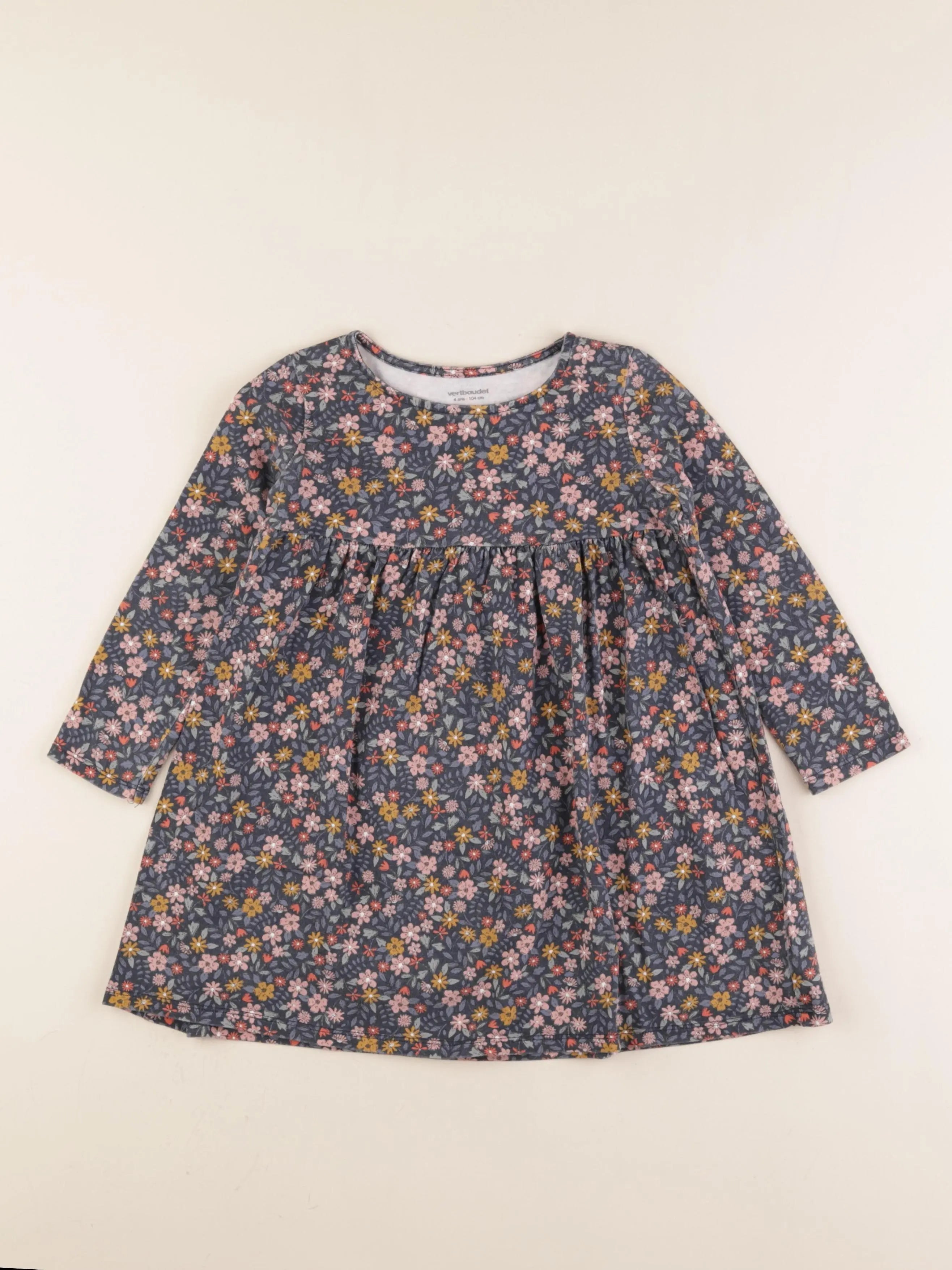 Vertbaudet - robe bleu - 4 ans
