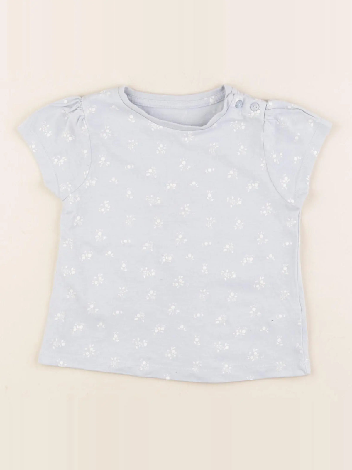 Vertbaudet - tee-shirt bleu - 18 mois