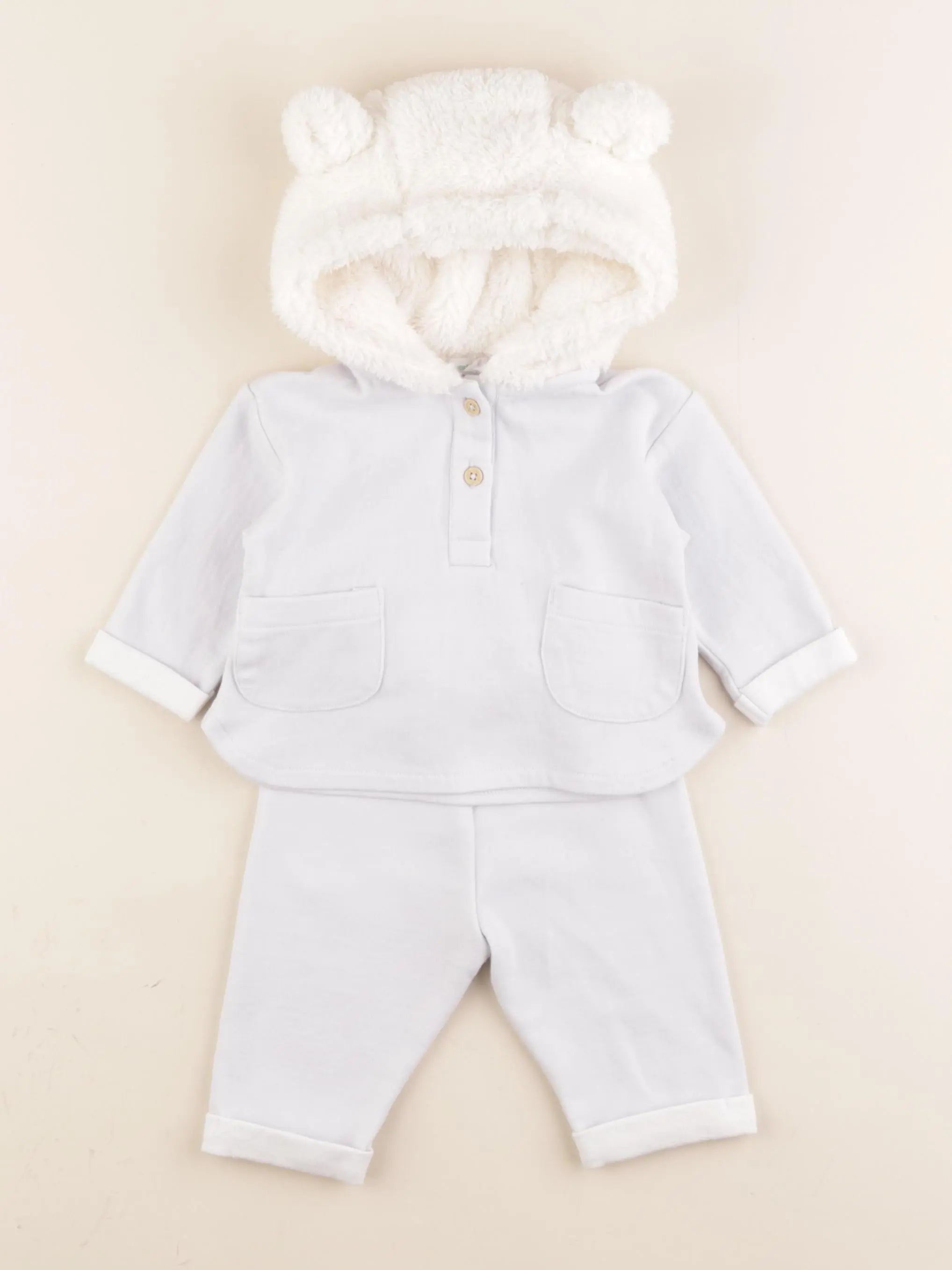 Vertbaudet - ensemble bleu - 3 mois