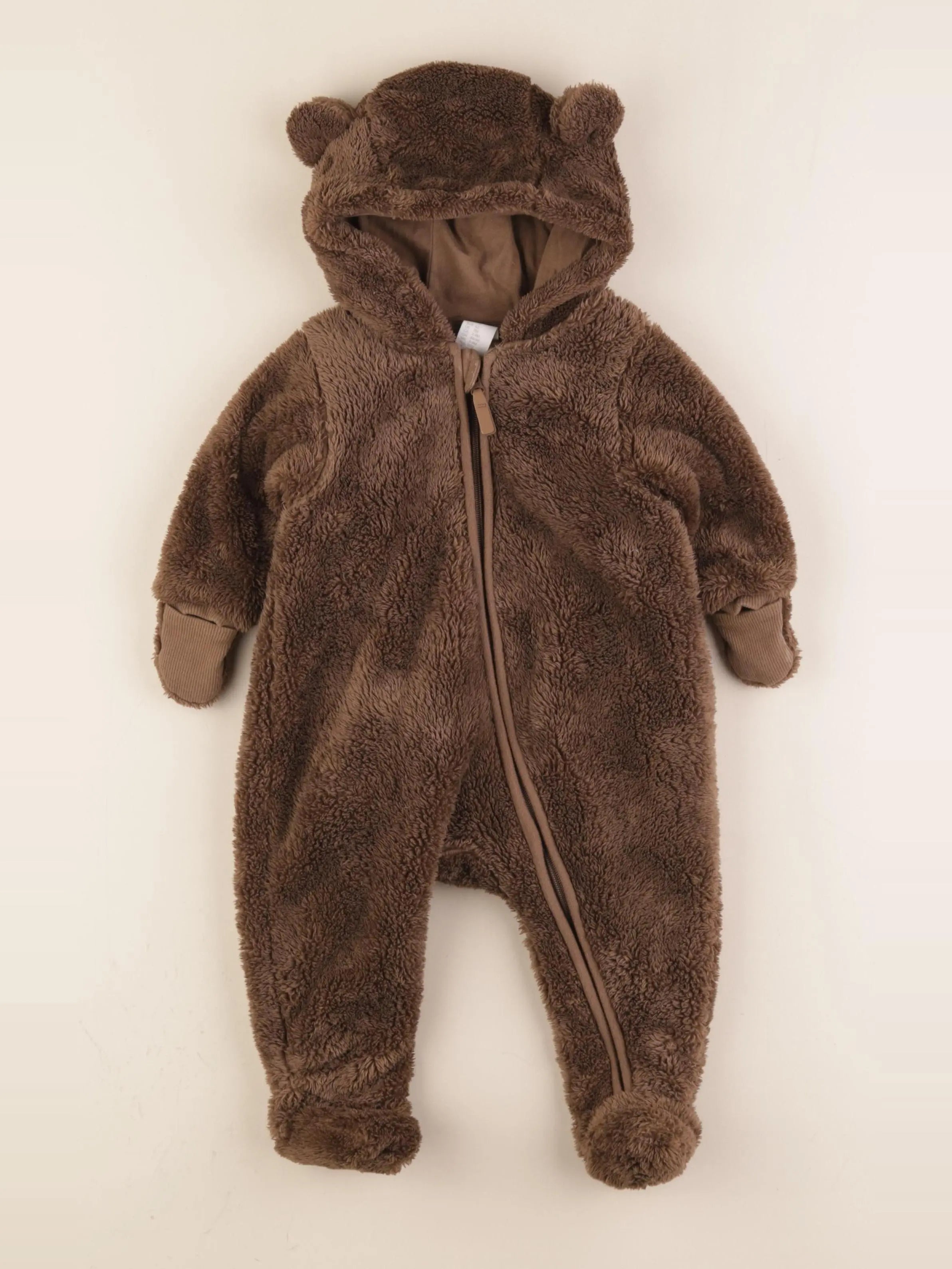 H&M - combi-pilote marron - 3 mois