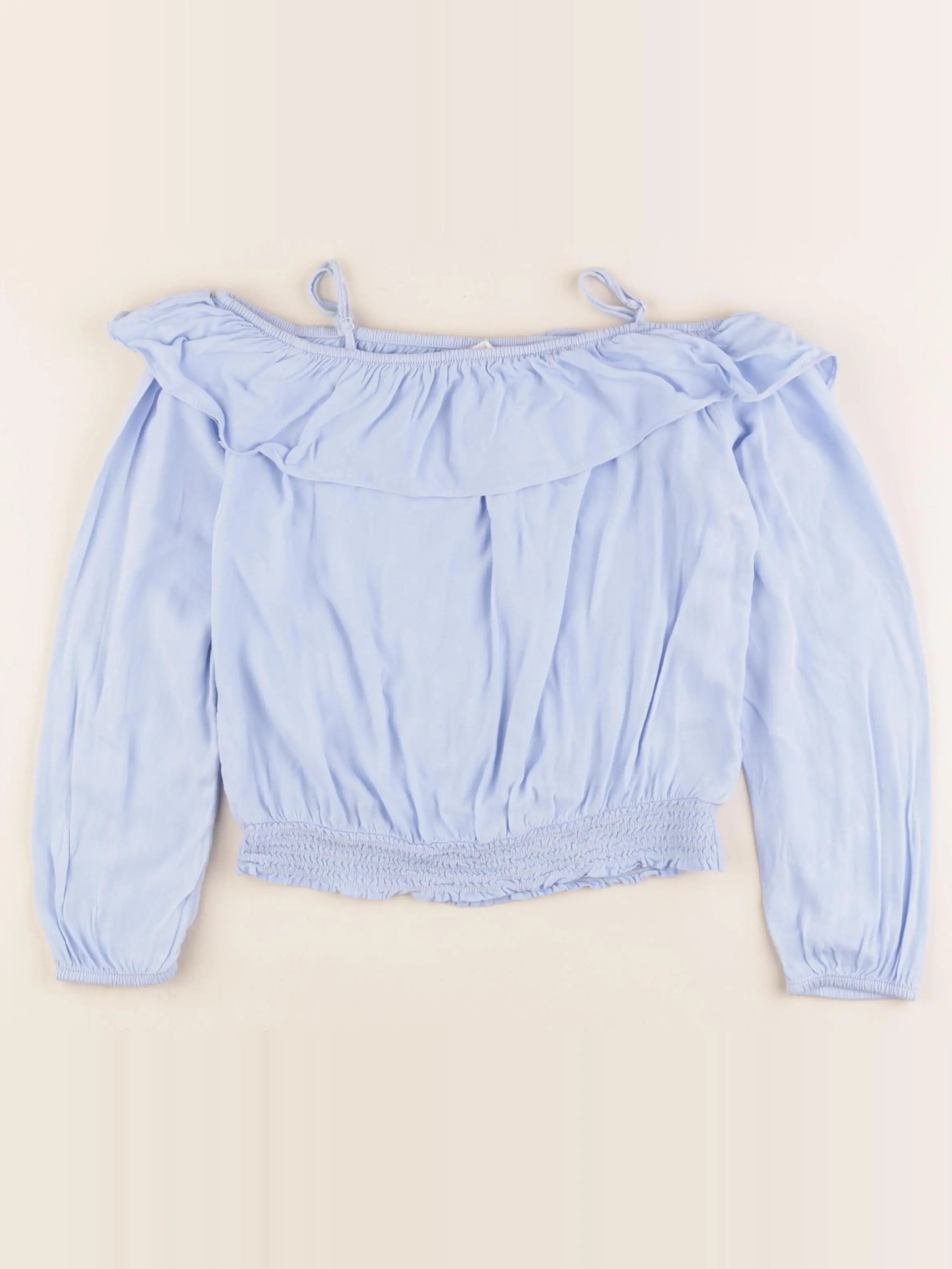 H&M - blouse bleu - 12/13 ans