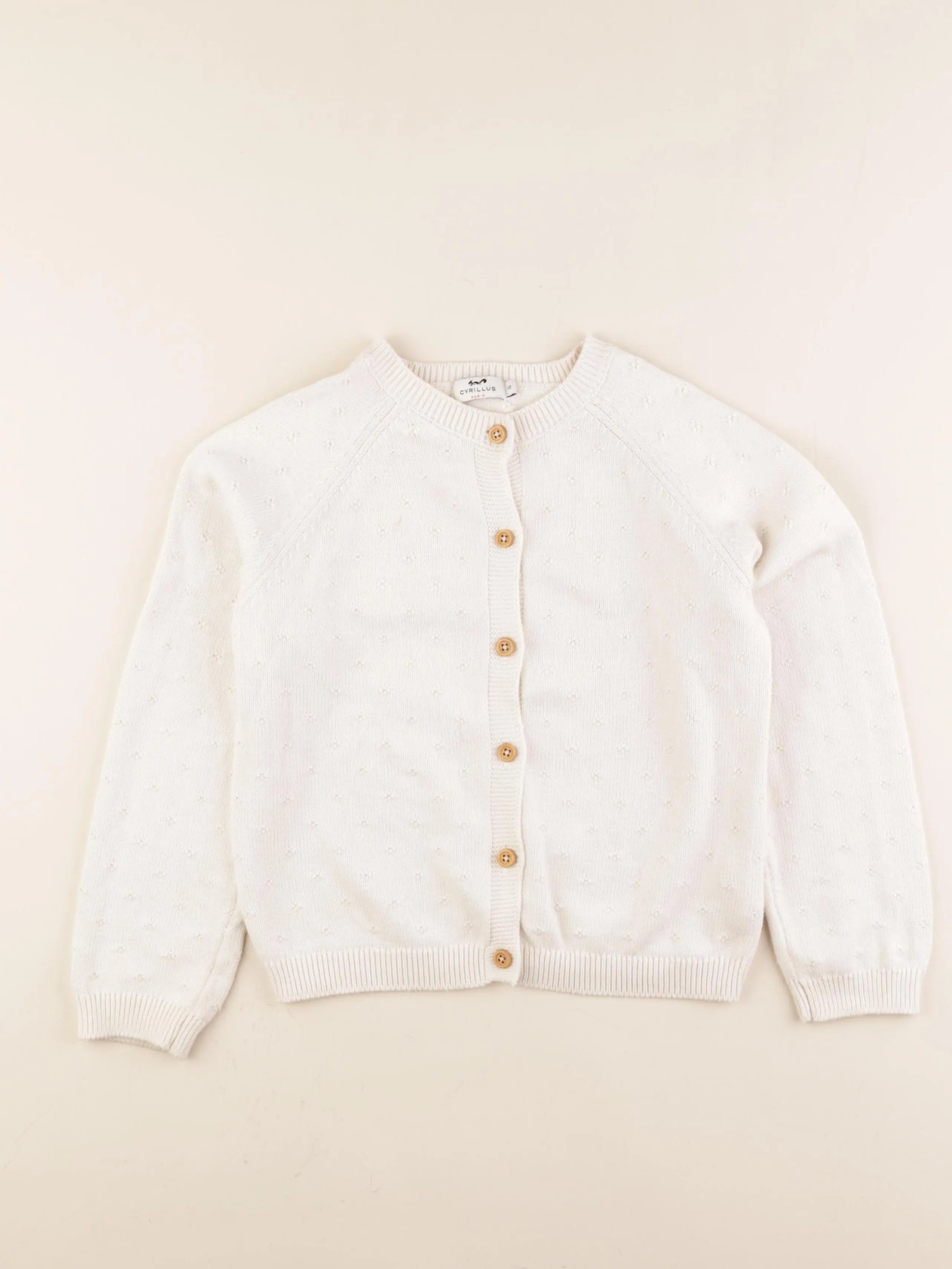 Cyrillus - gilet beige - 10 ans