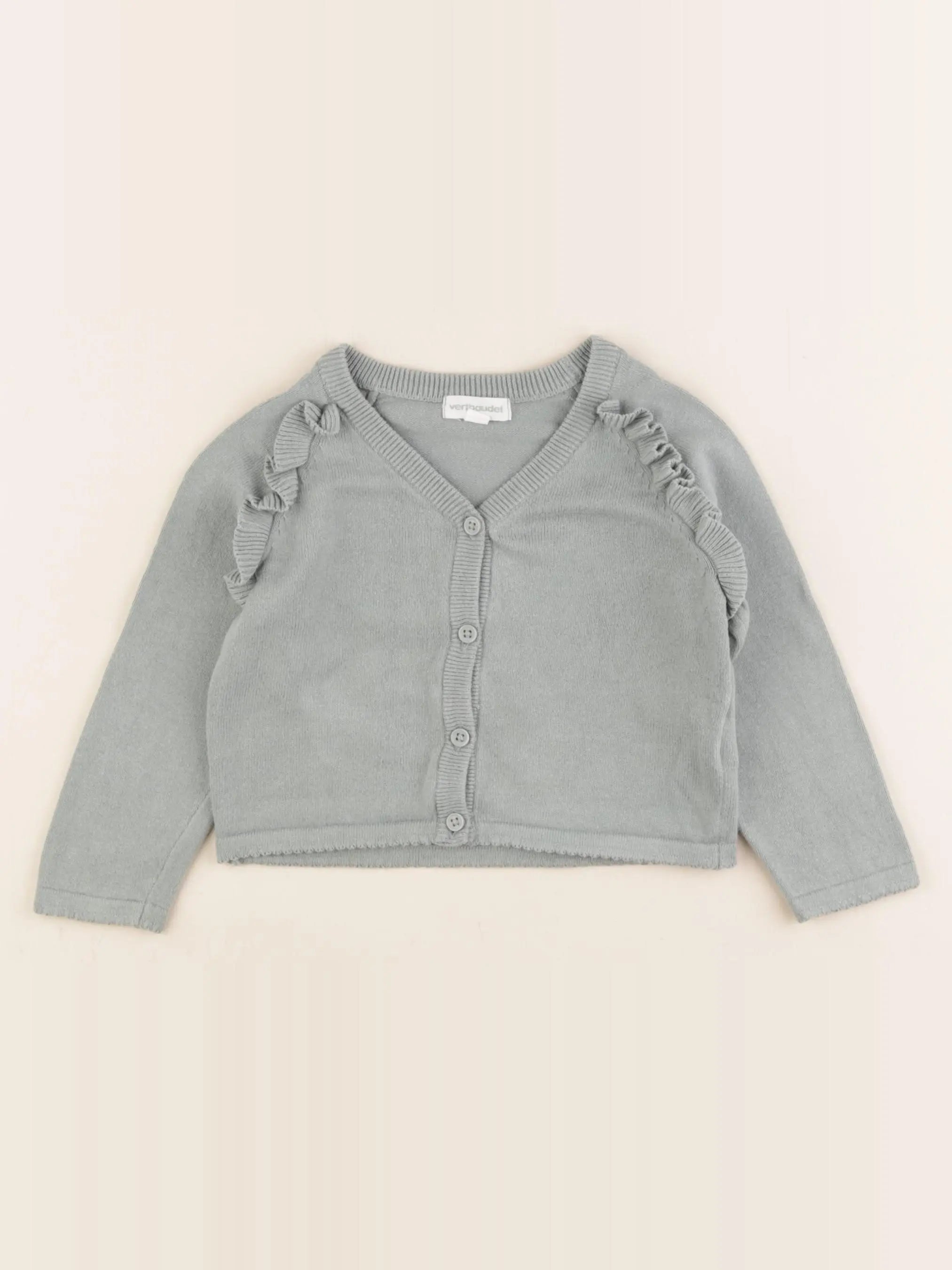 Vertbaudet - gilet vert - 2 ans