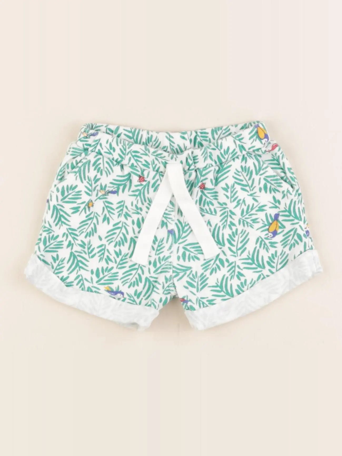 Petit Bateau - short vert - 12 mois