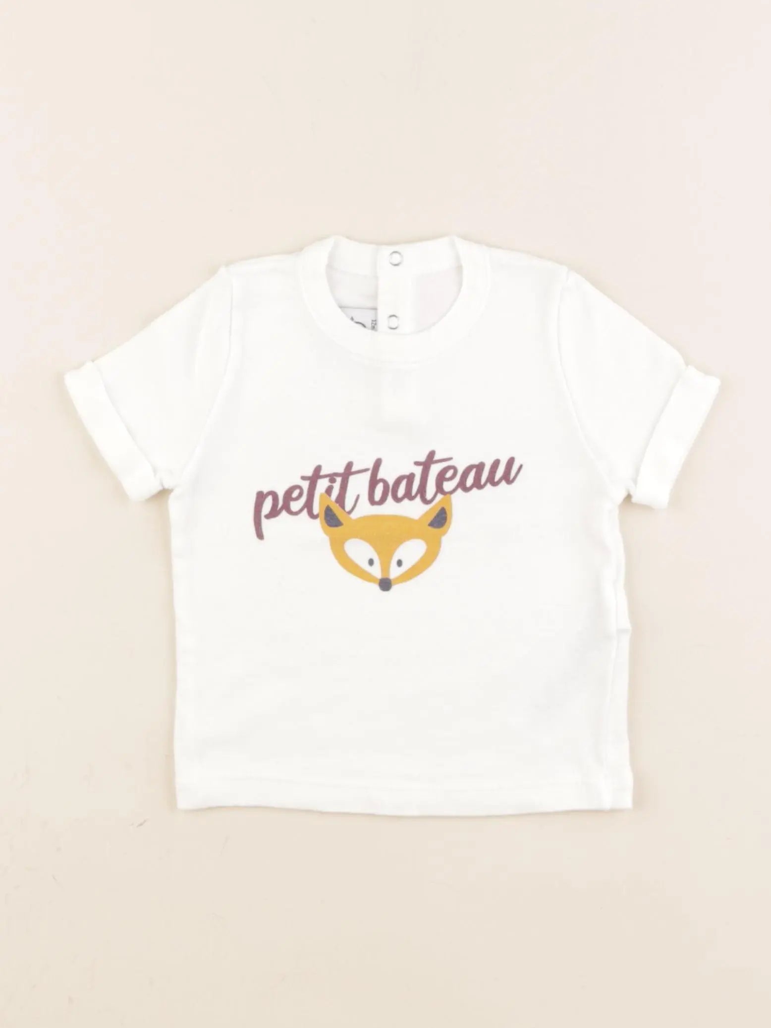 Petit Bateau - tee-shirt blanc - 12 mois