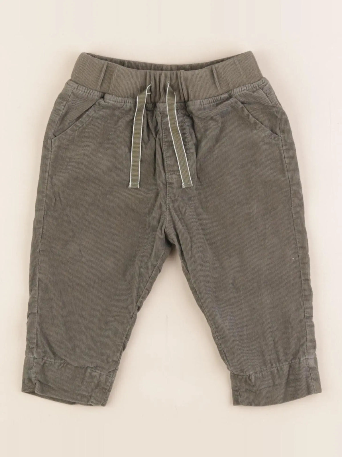 Vertbaudet - pantalon vert - 9 mois