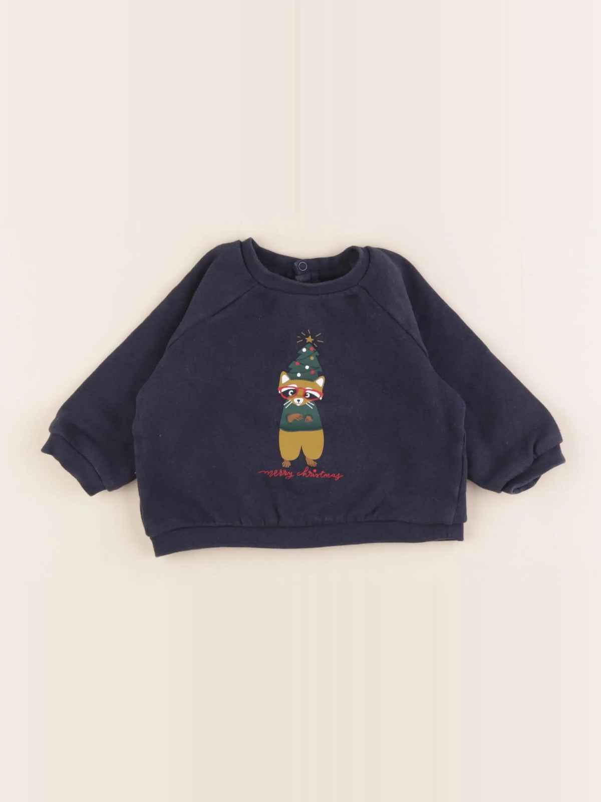 Vertbaudet - sweat bleu - 9 mois