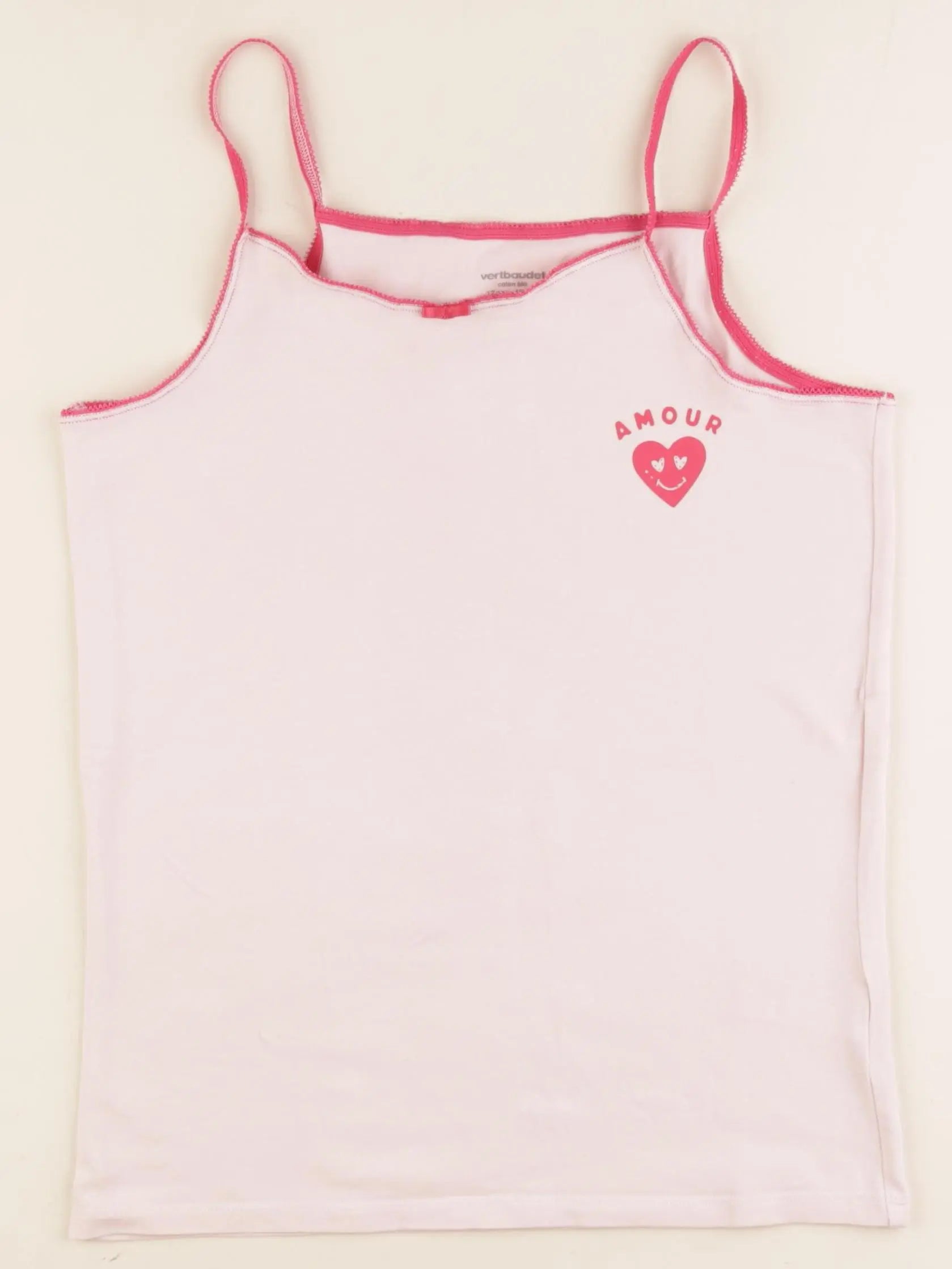 Vertbaudet - maillot de corps rose - 12 ans