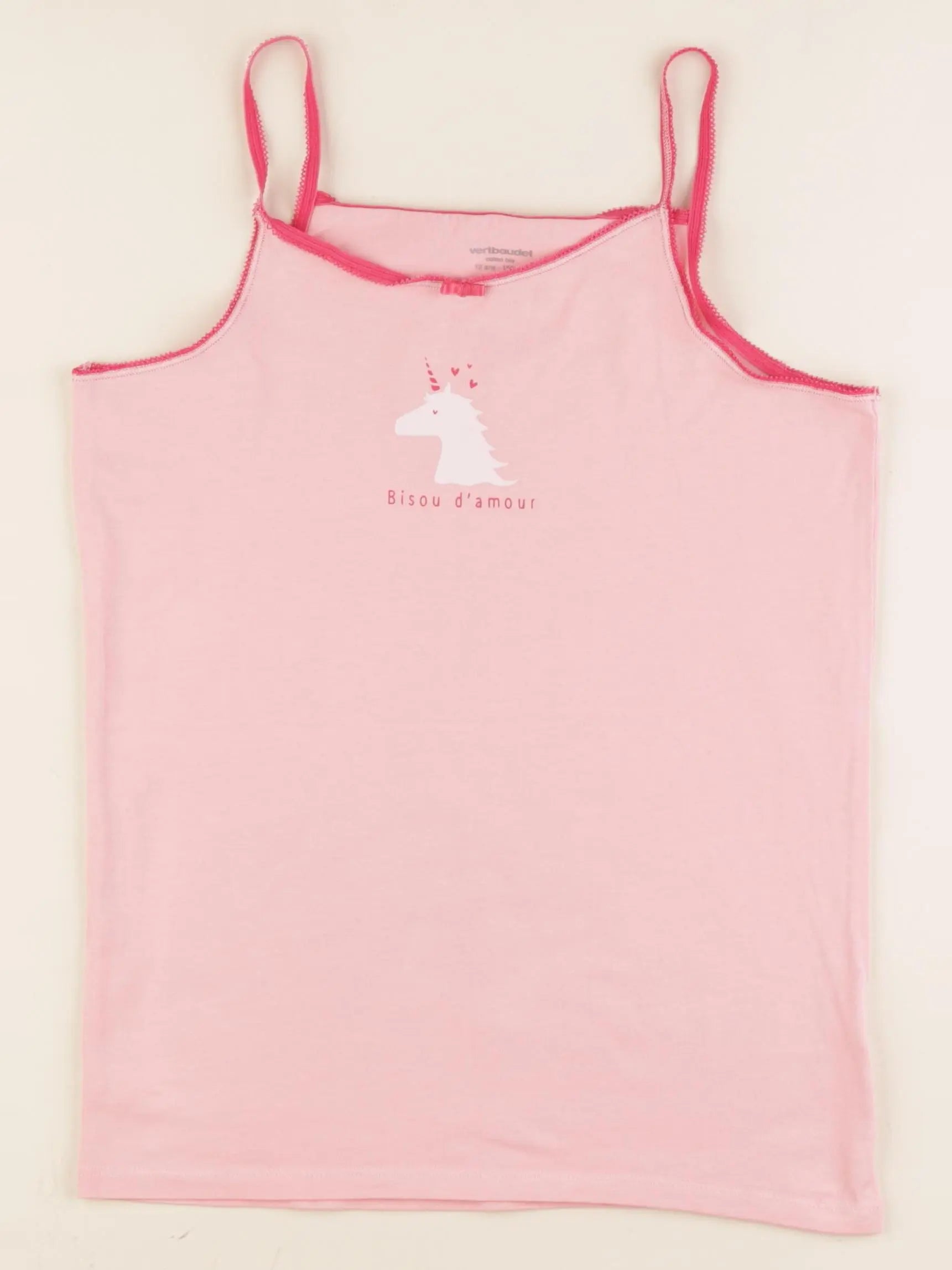 Vertbaudet - maillot de corps rose - 12 ans