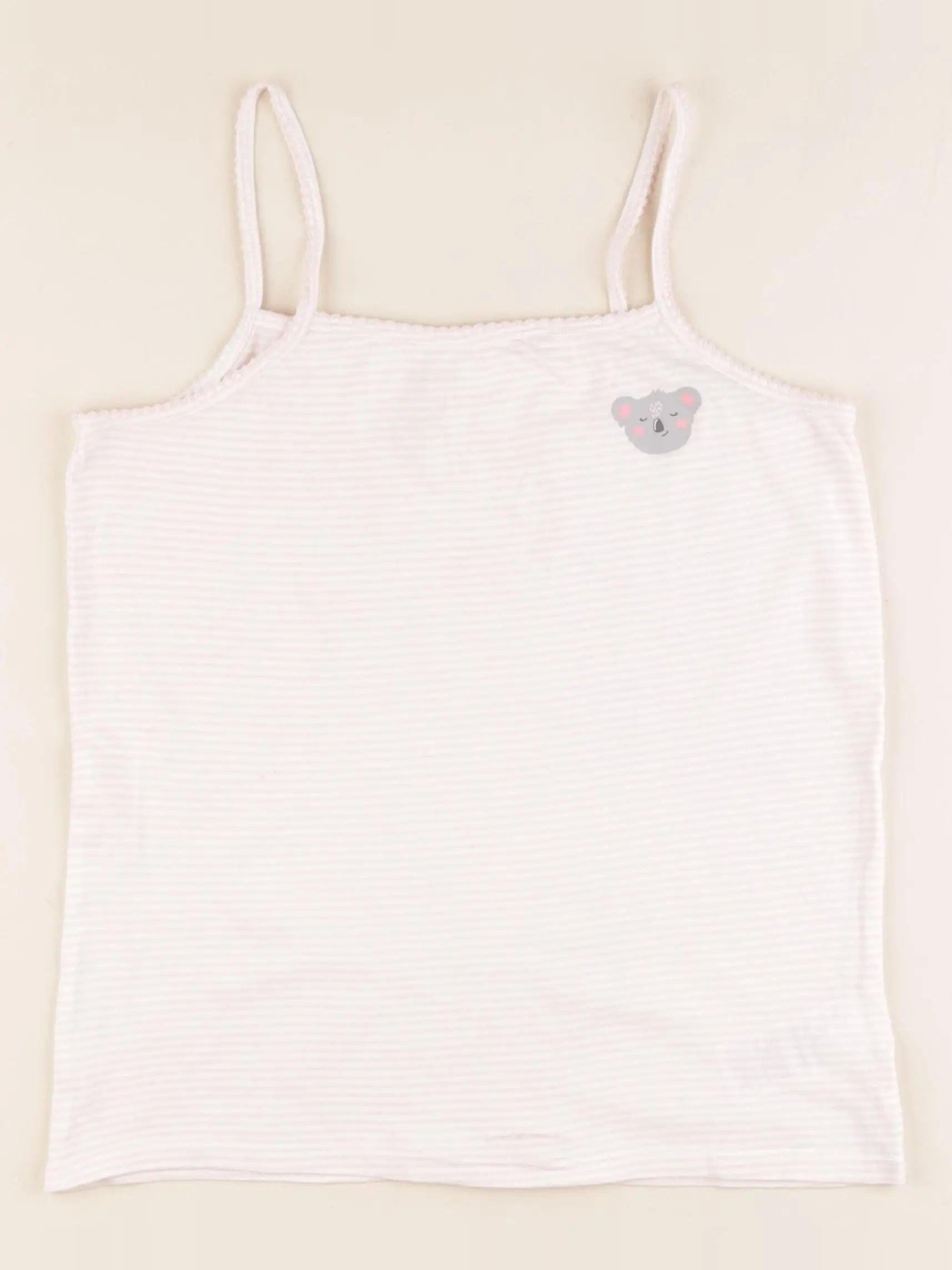 Vertbaudet - maillot de corps blanc, rose - 12 ans