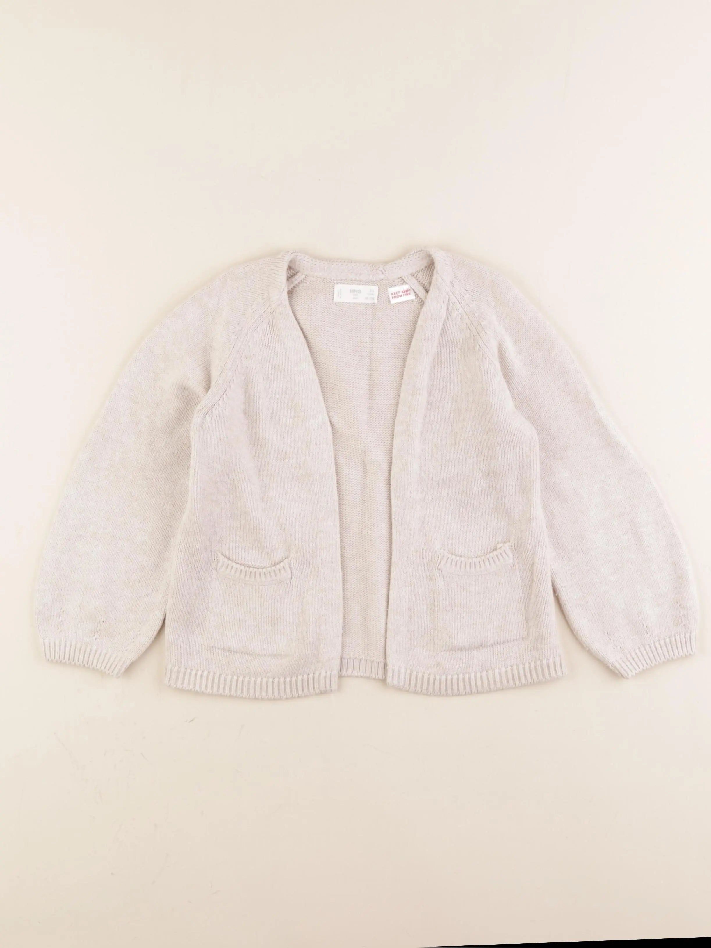 Mango - gilet beige - 2/3 ans