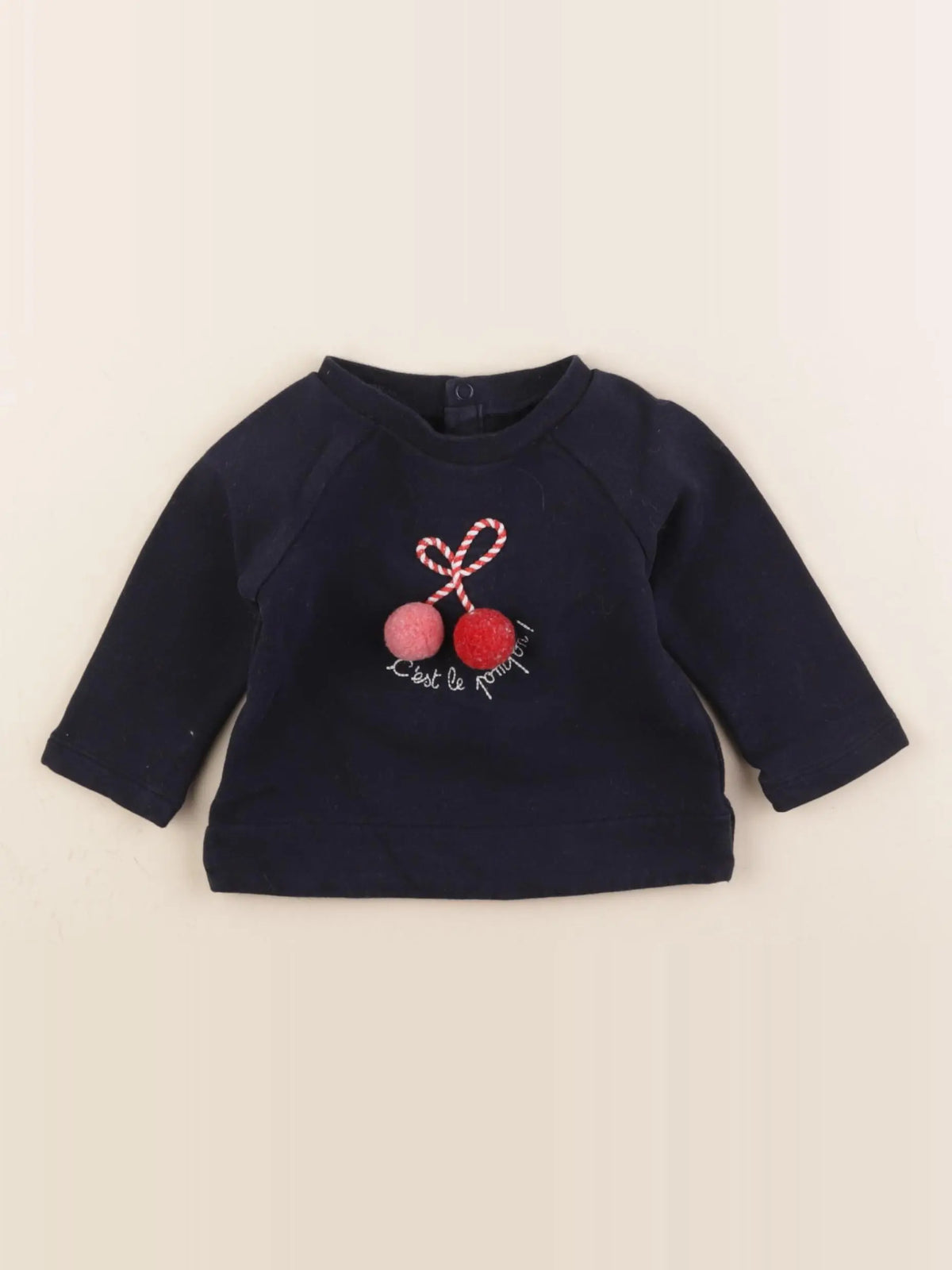 Jacadi - sweat bleu - 6 mois