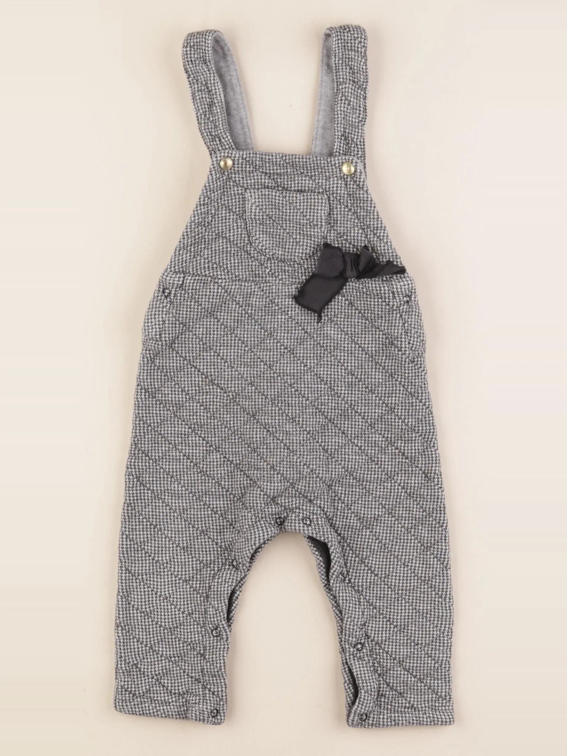 Petit Bateau - combinaison noir - 12 mois