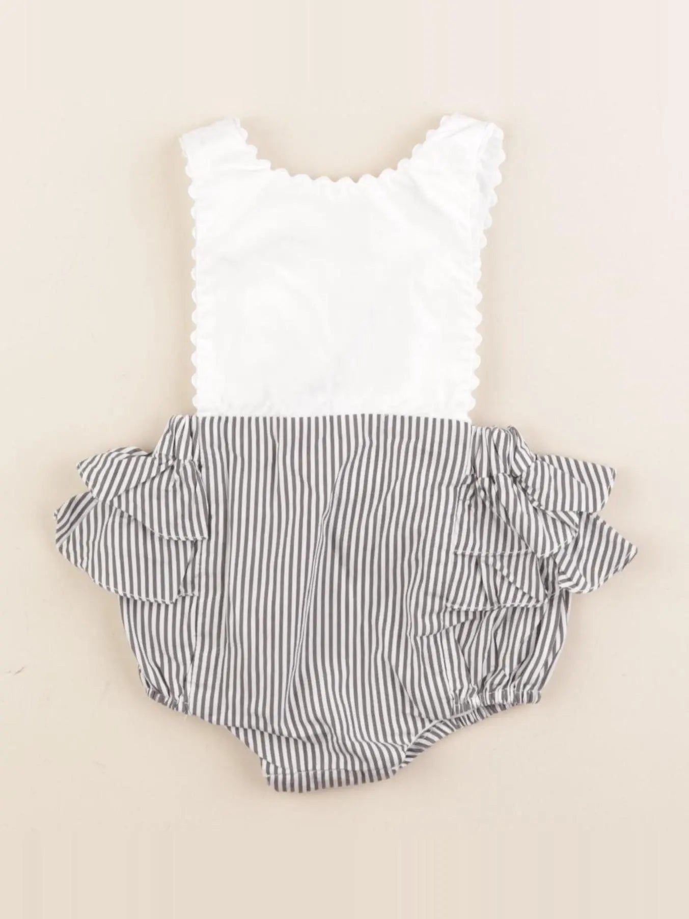 Jacadi - combinaison blanc, gris - 3 mois