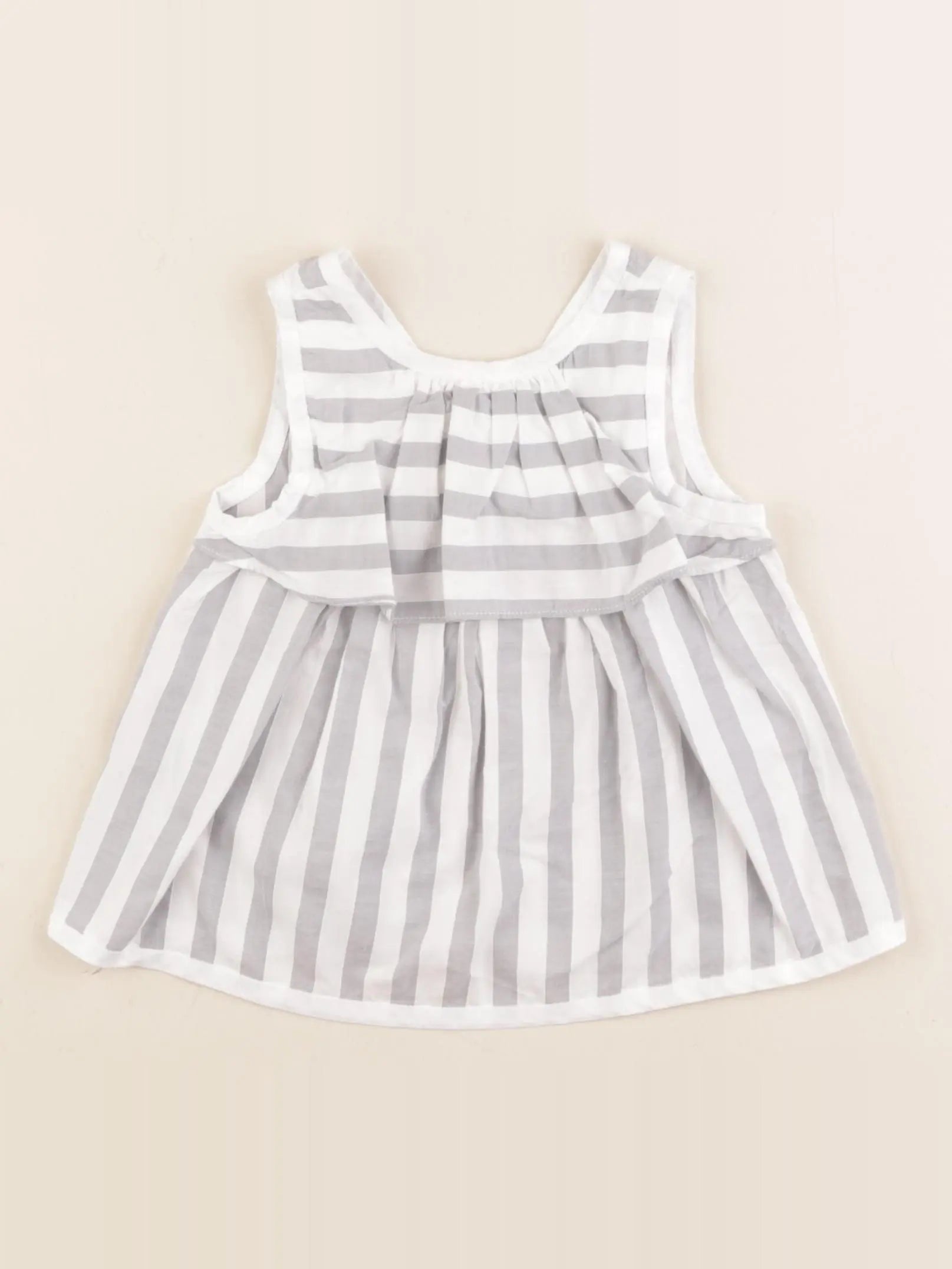 Jacadi - blouse blanc, gris - 18 mois