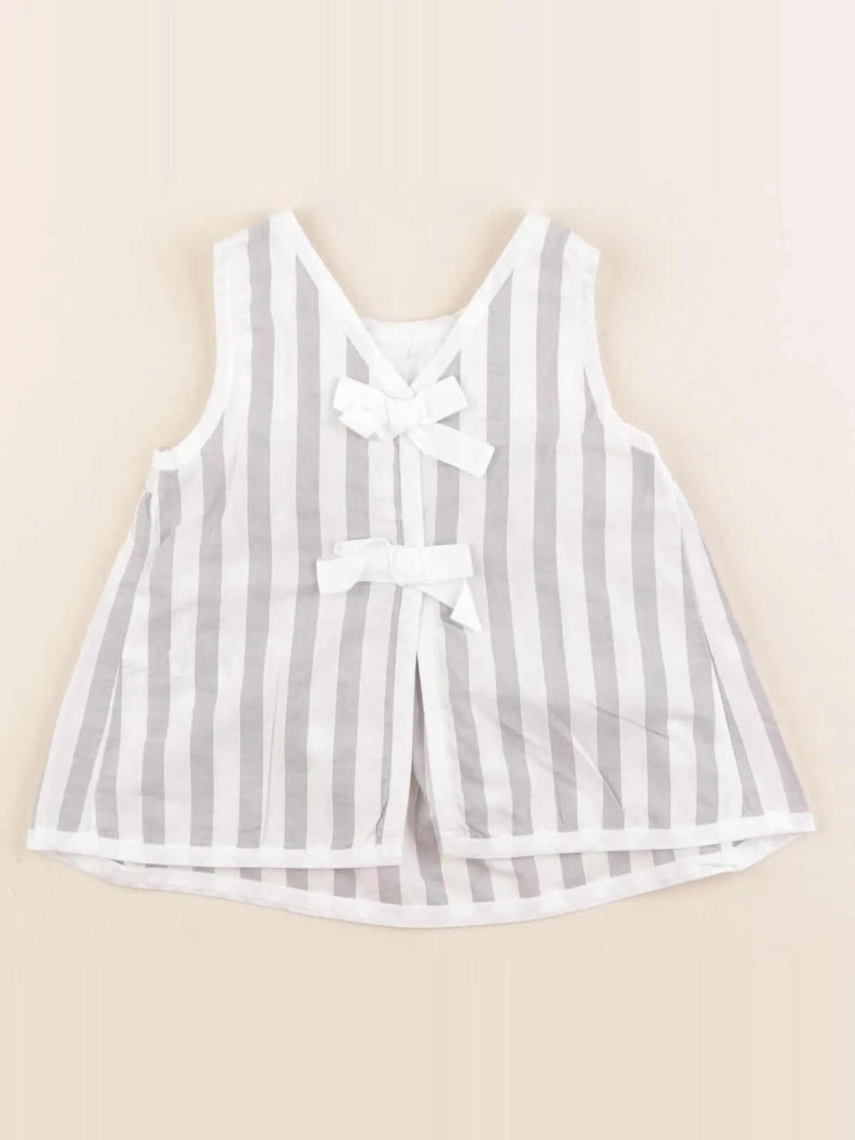Jacadi - blouse blanc, gris - 18 mois
