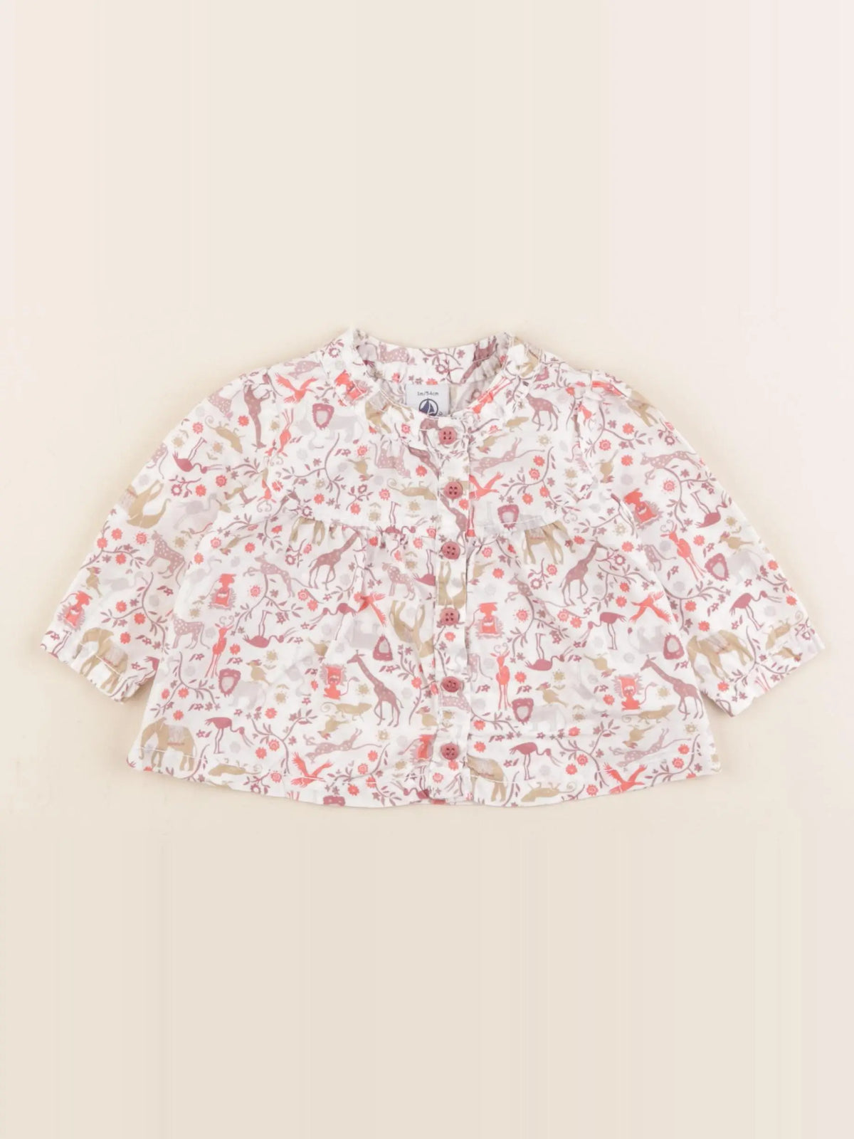 Petit Bateau - blouse multicolore - 1 mois