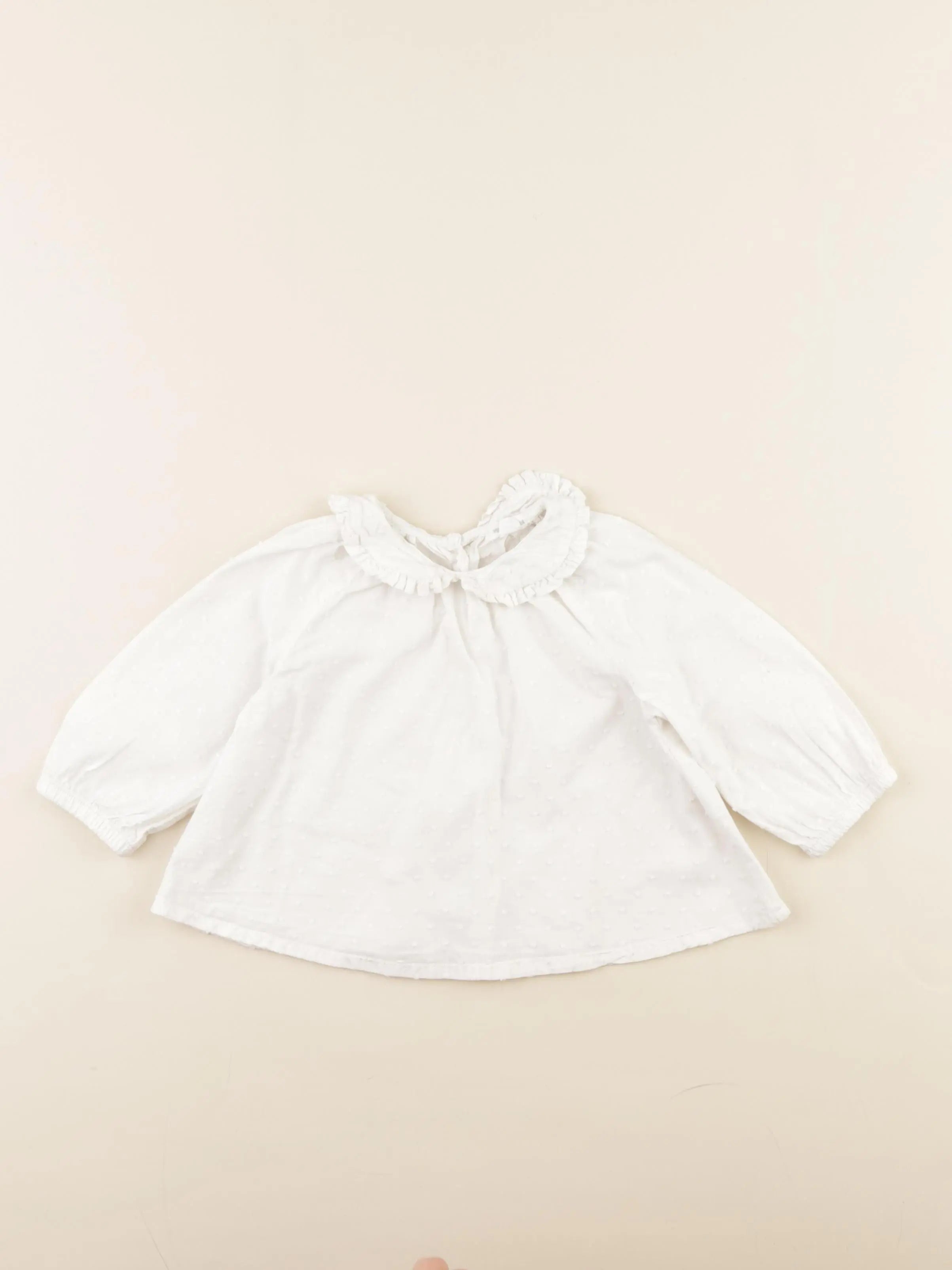 Vertbaudet - blouse blanc - 12 mois
