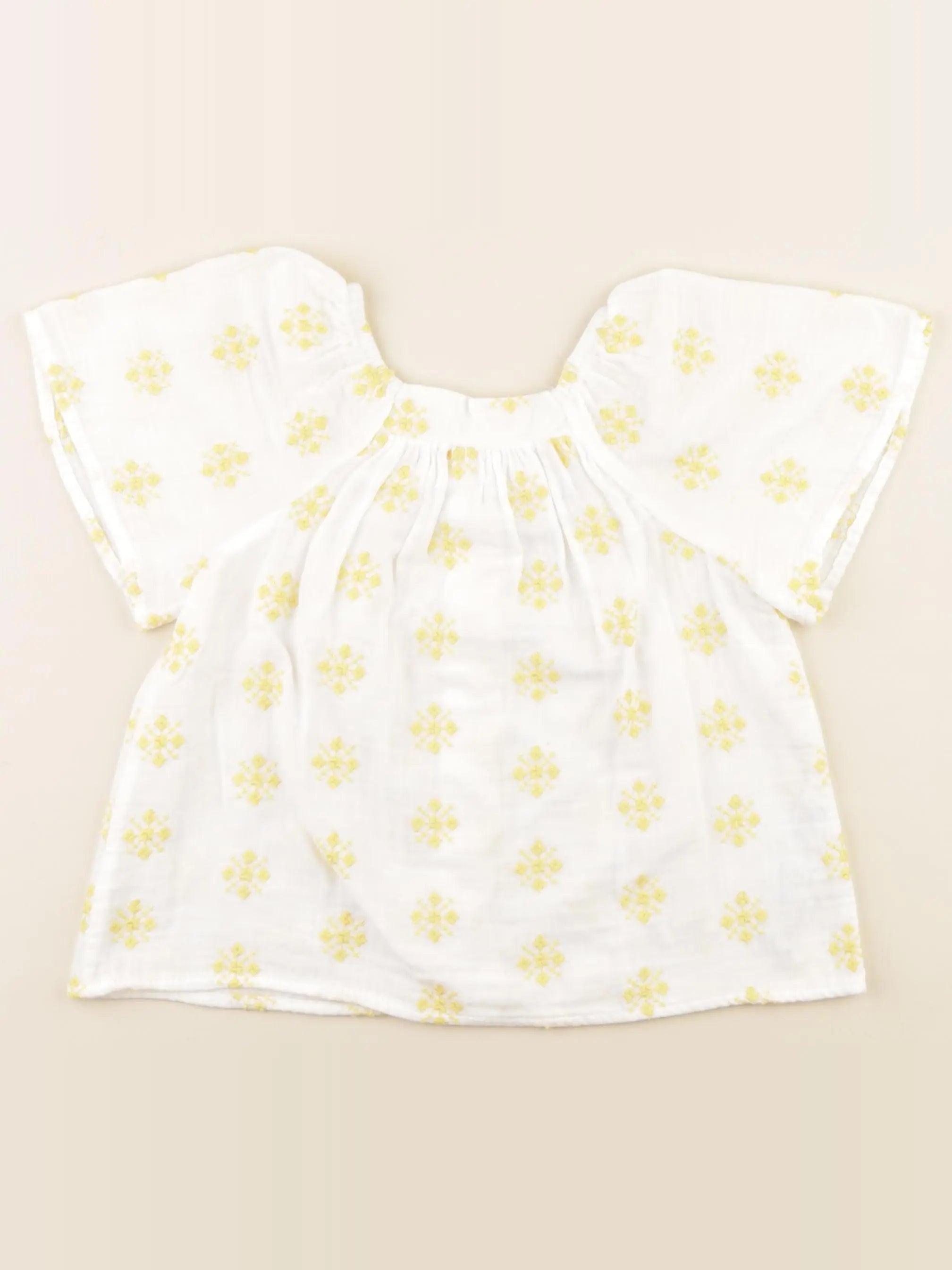 Zara - blouse beige, jaune - 3/4 ans