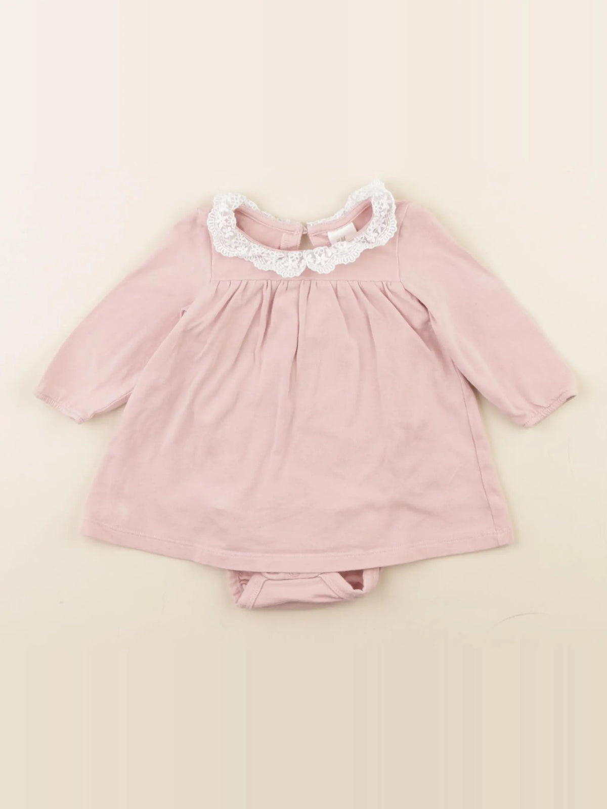 H&M - body robe rose - 2/4 mois