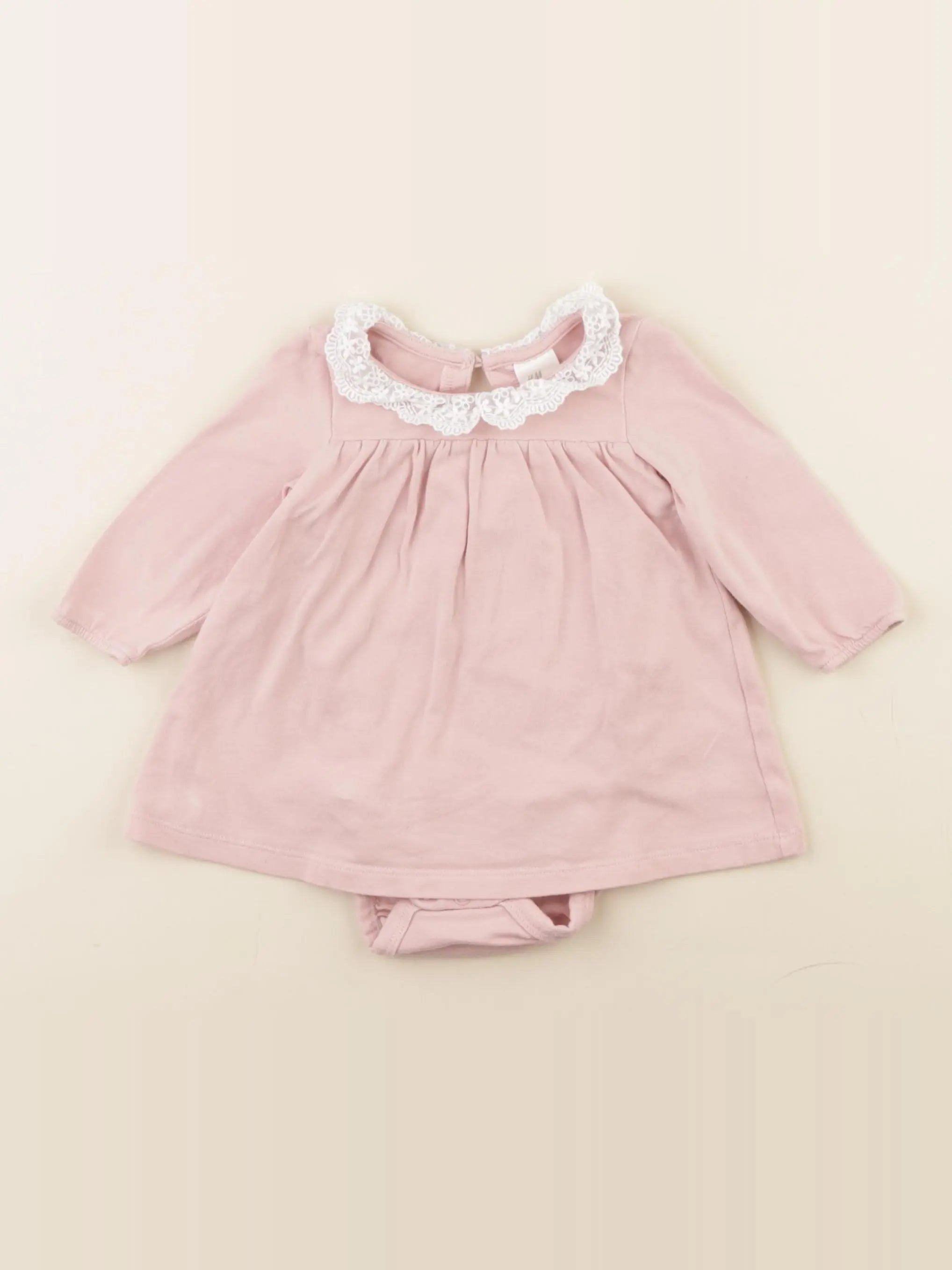 H&M - body robe rose - 2/4 mois