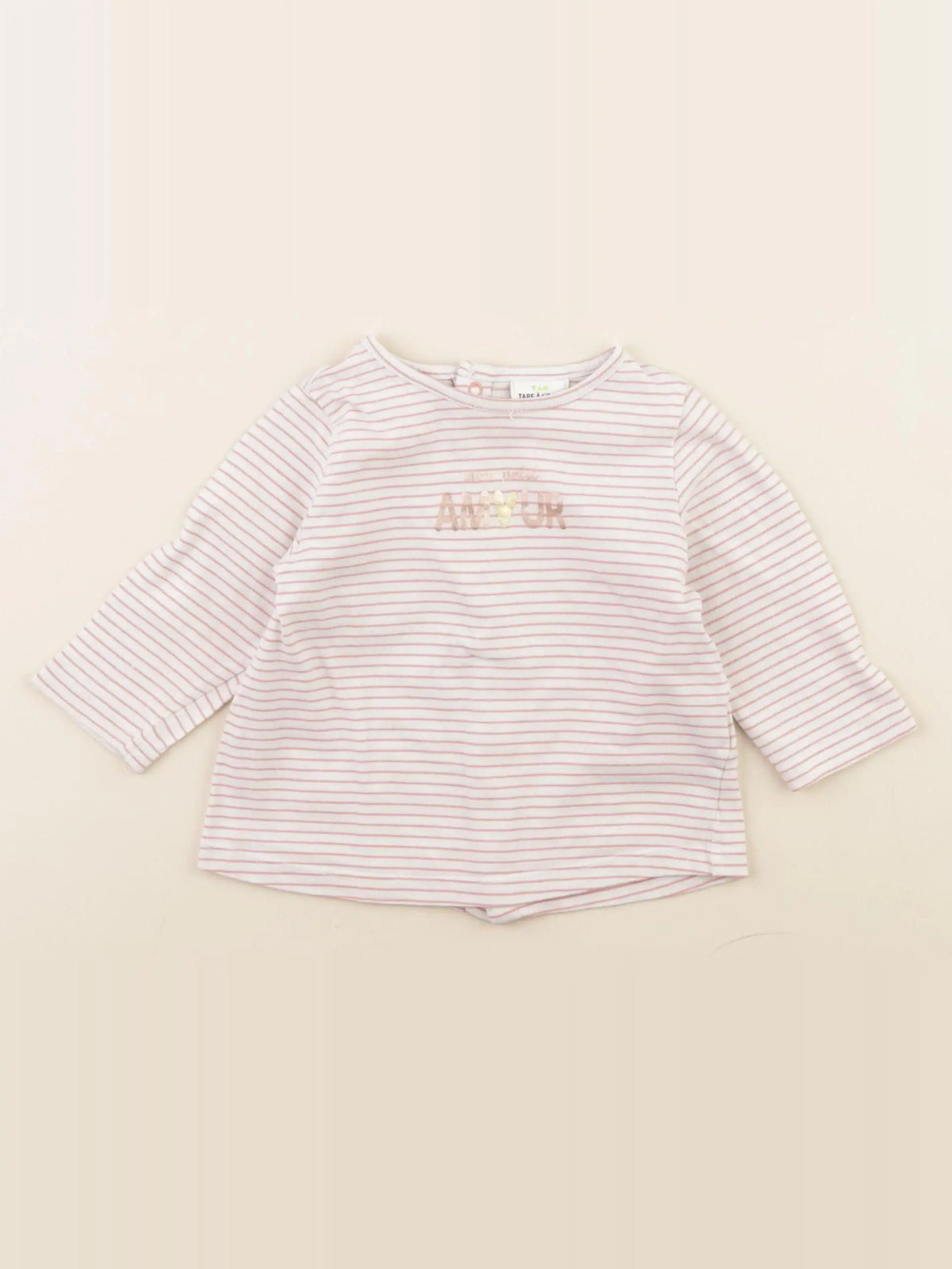 Tape à l'oeil - tee-shirt rose - 9 mois