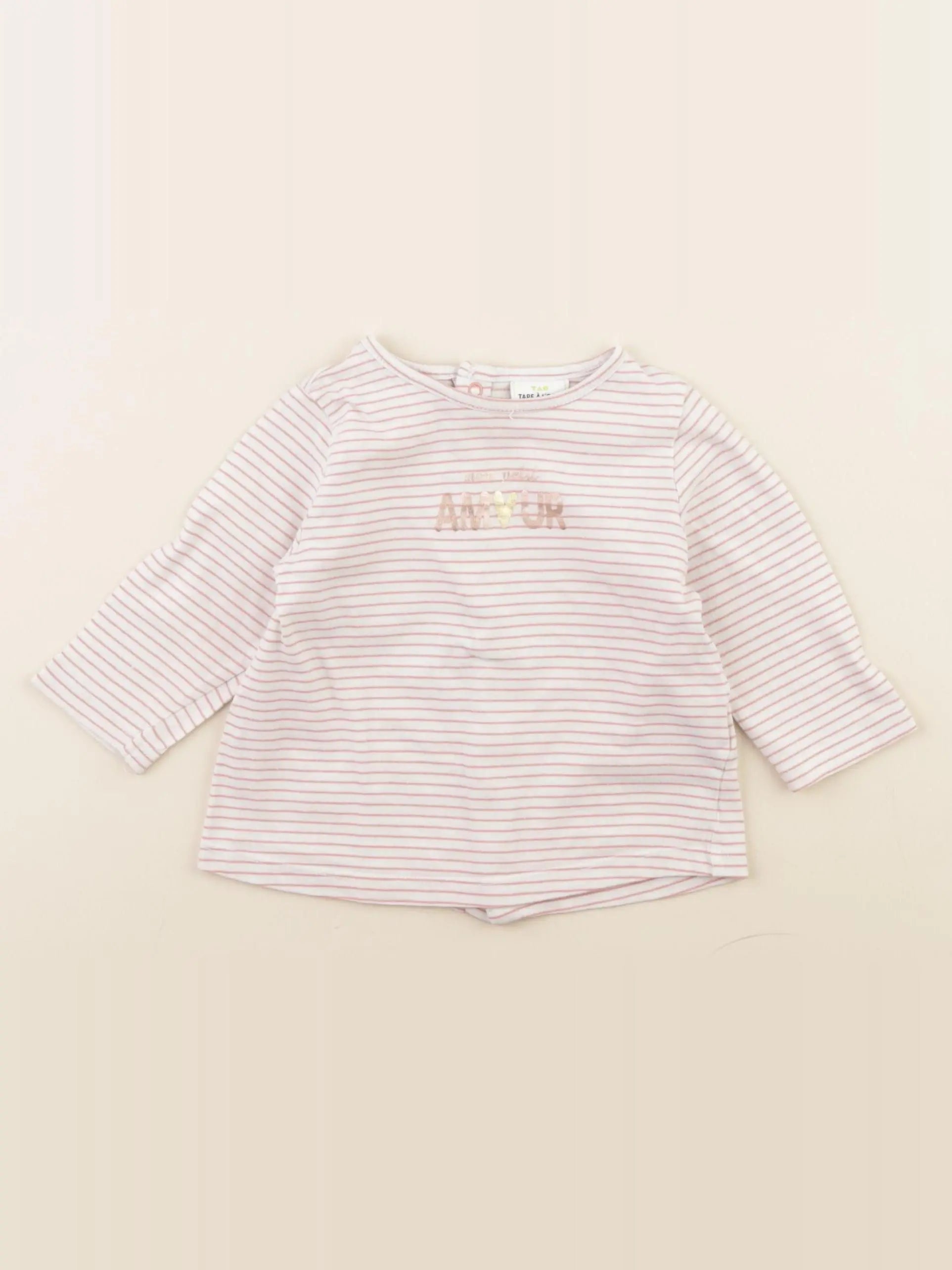 Tape à l'oeil - tee-shirt rose - 9 mois