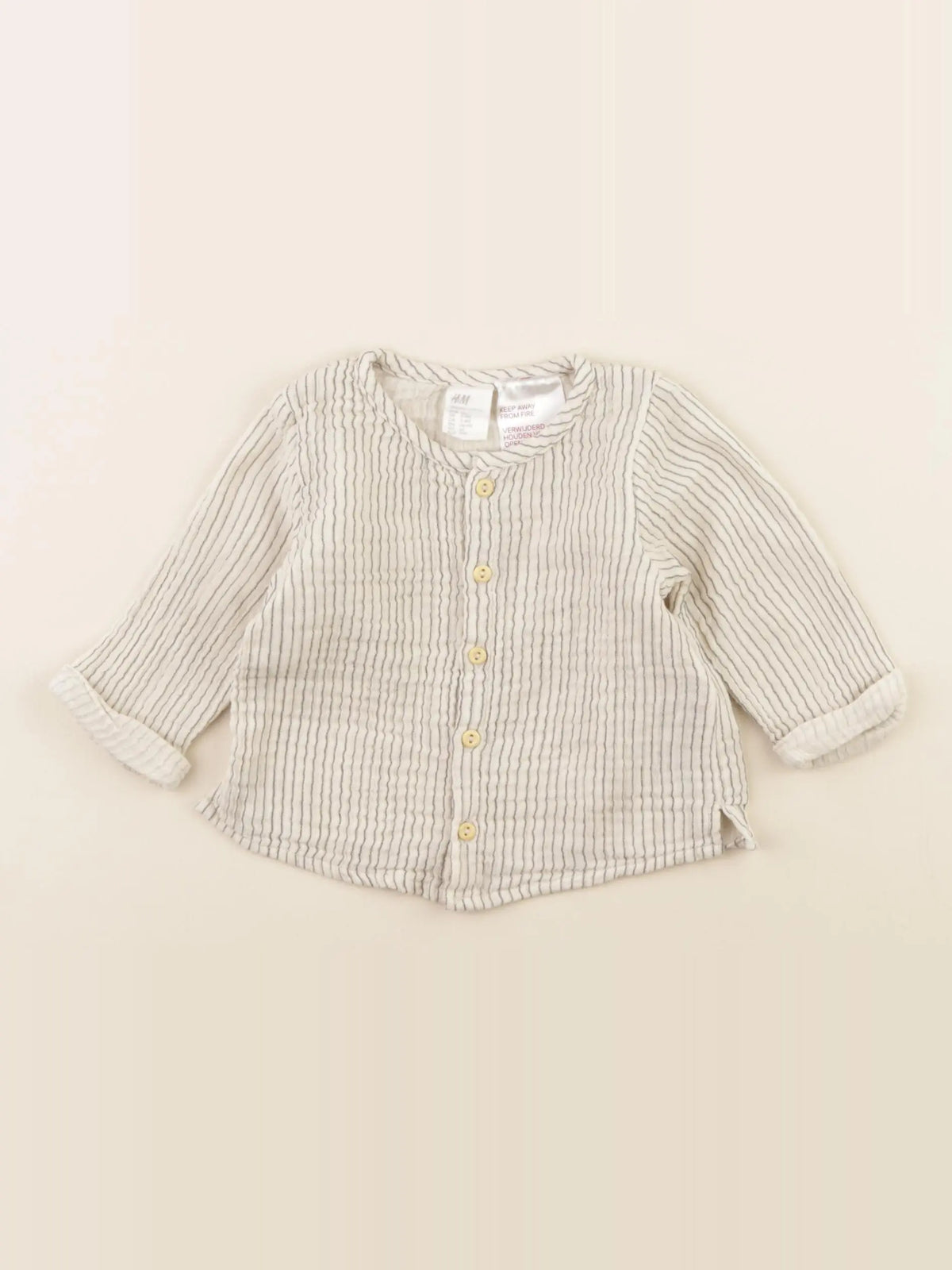 H&M - blouse beige - 2/4 mois