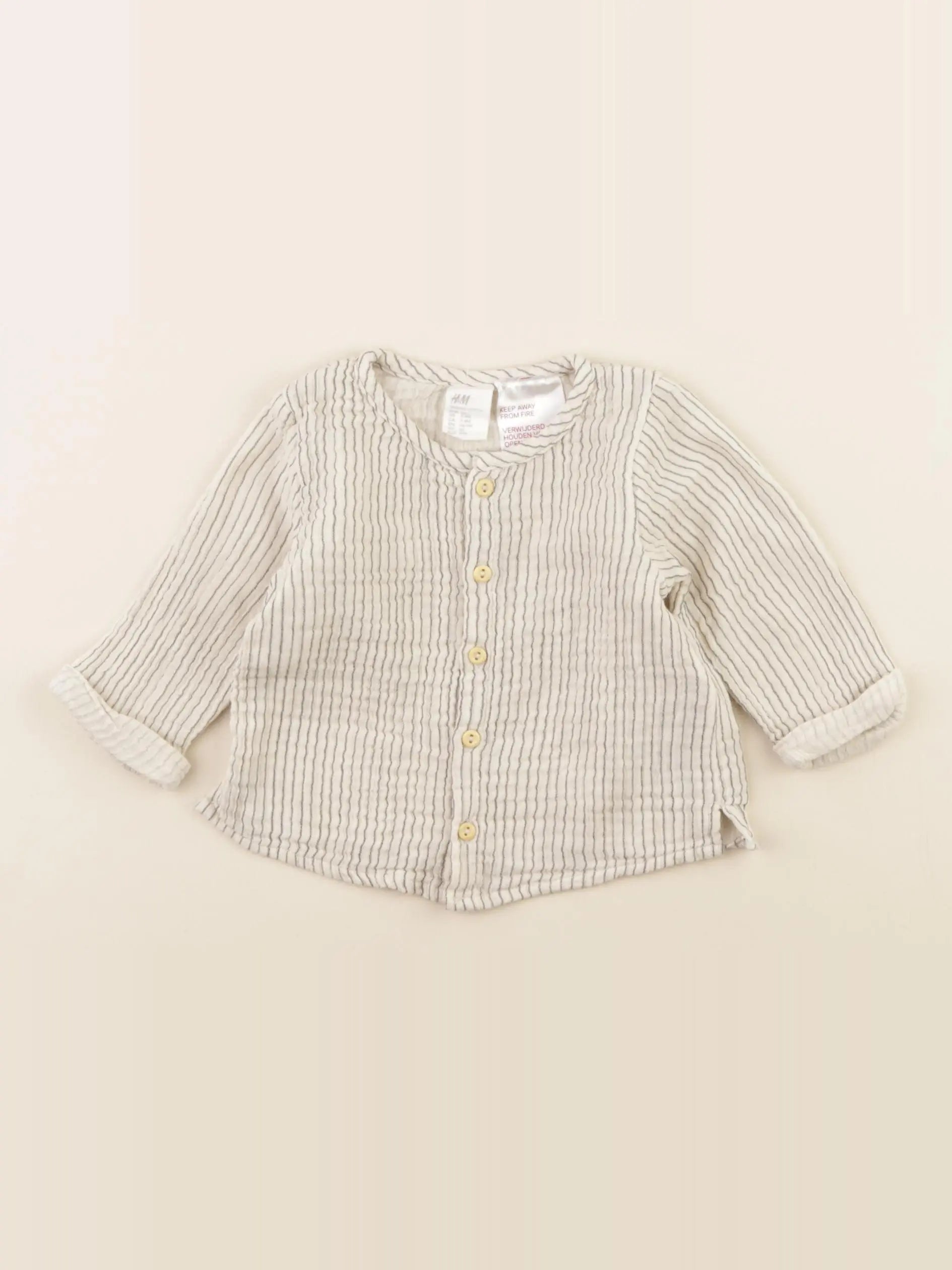 H&M - blouse beige - 2/4 mois