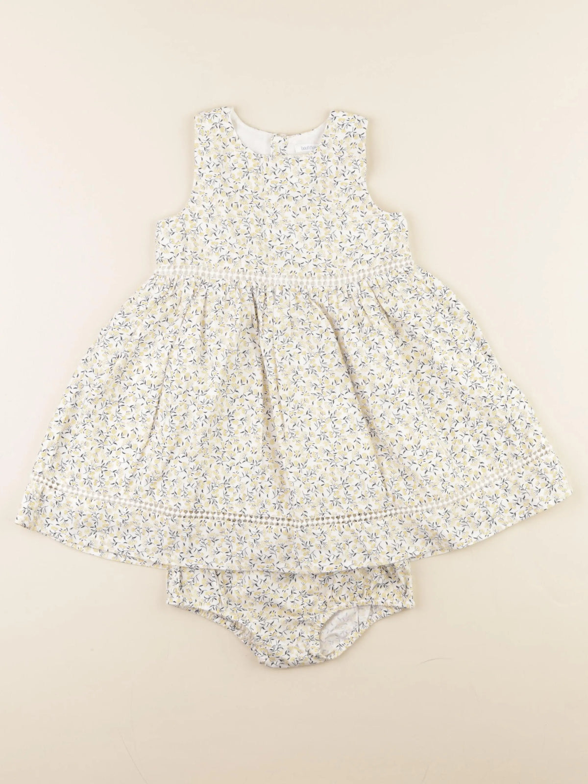 Boutchou - robe beige, jaune - 36 mois