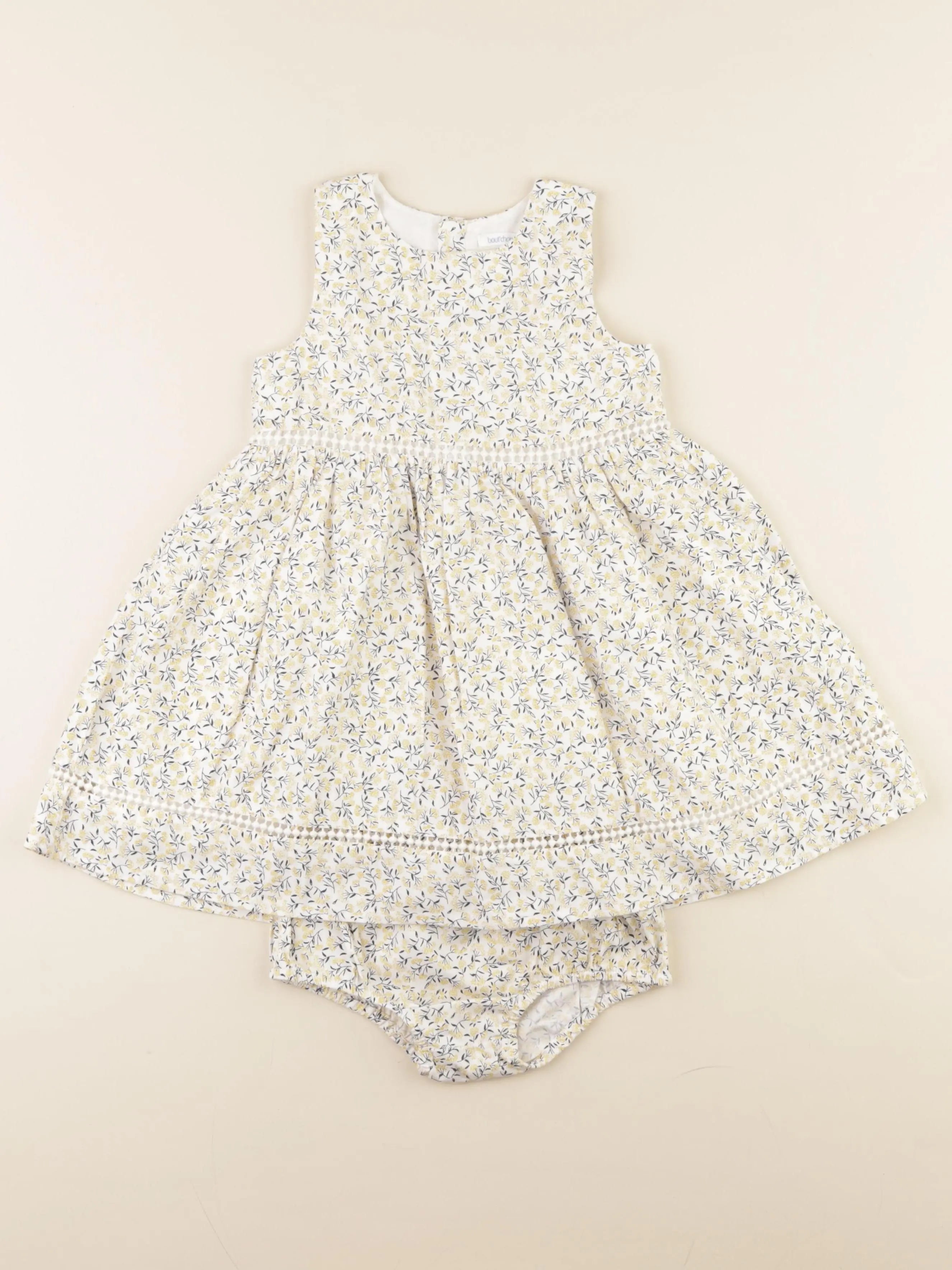 Boutchou - robe beige, jaune - 36 mois