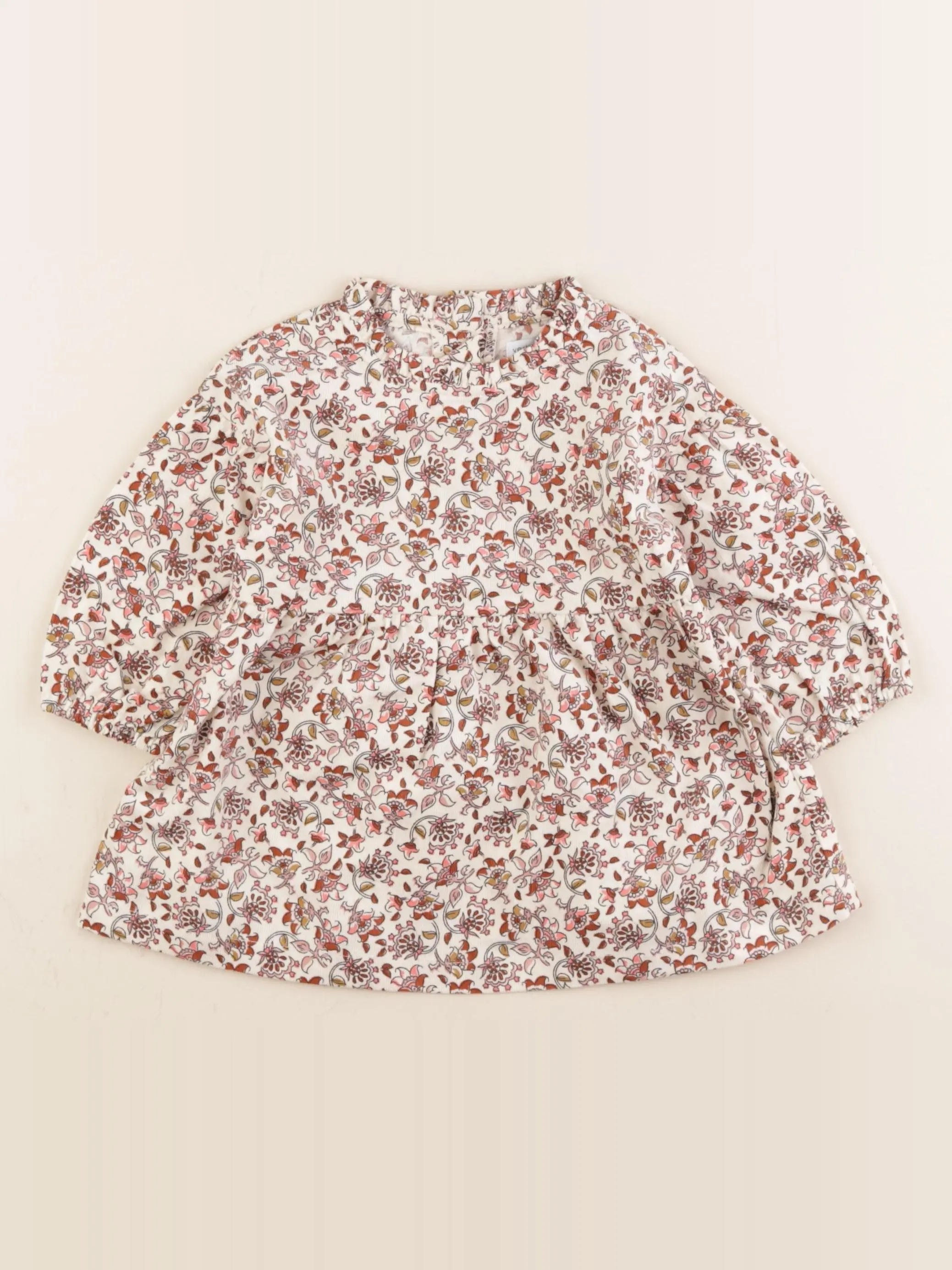Vertbaudet - robe multicolore - 9 mois