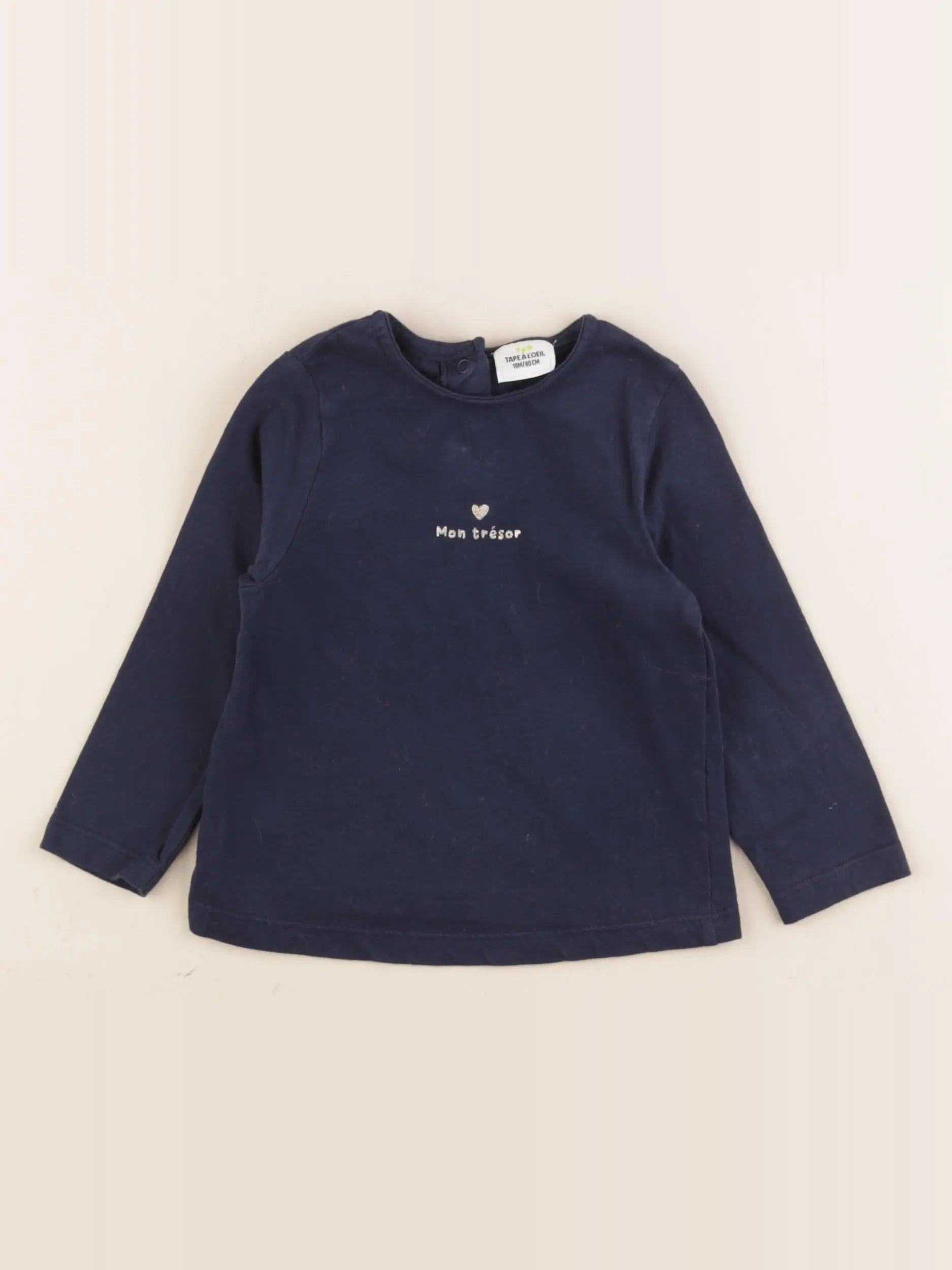 Tape à l'oeil - tee-shirt bleu - 12 mois