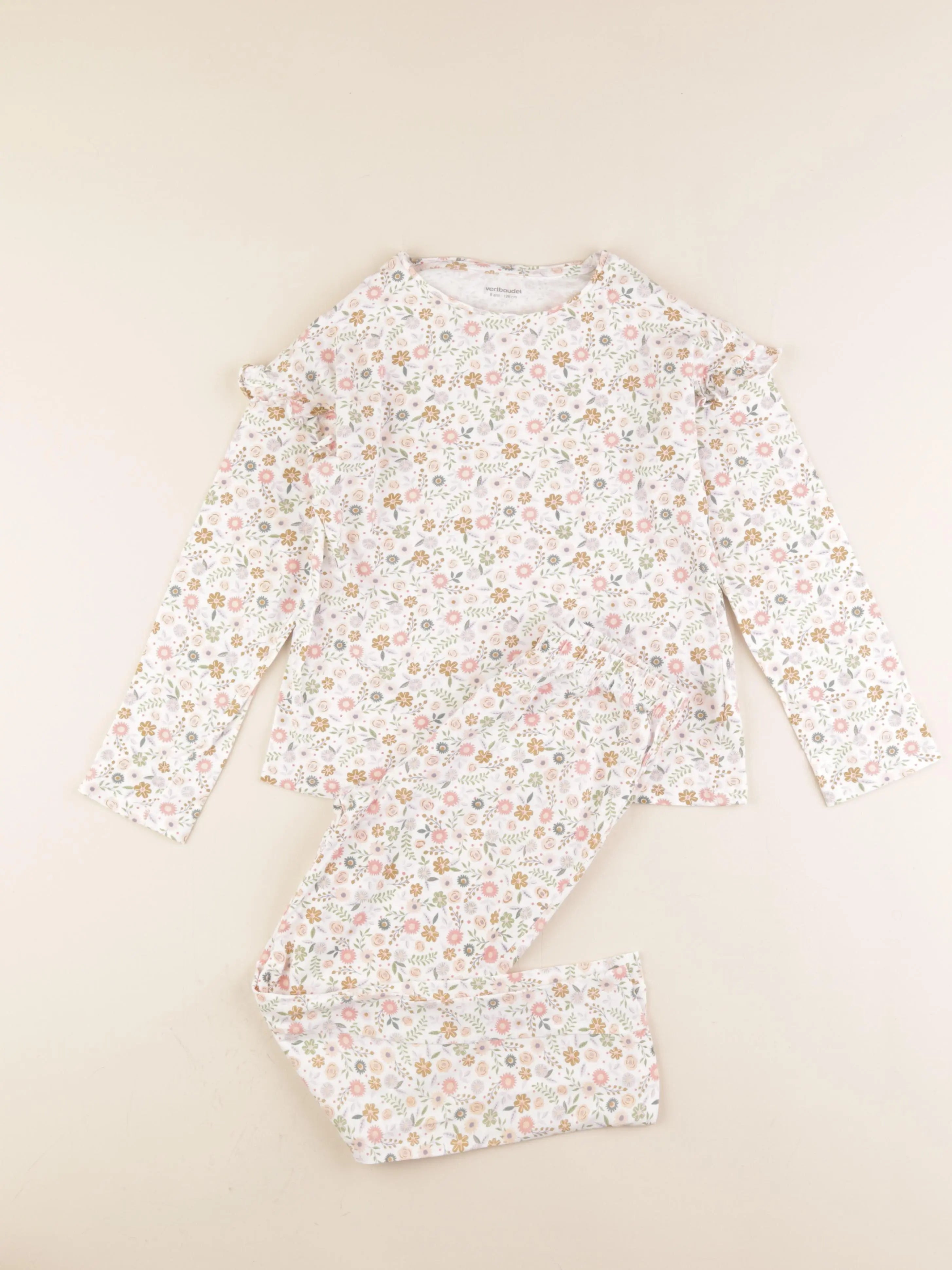 Vertbaudet - pyjama coton multicolore - 8 ans
