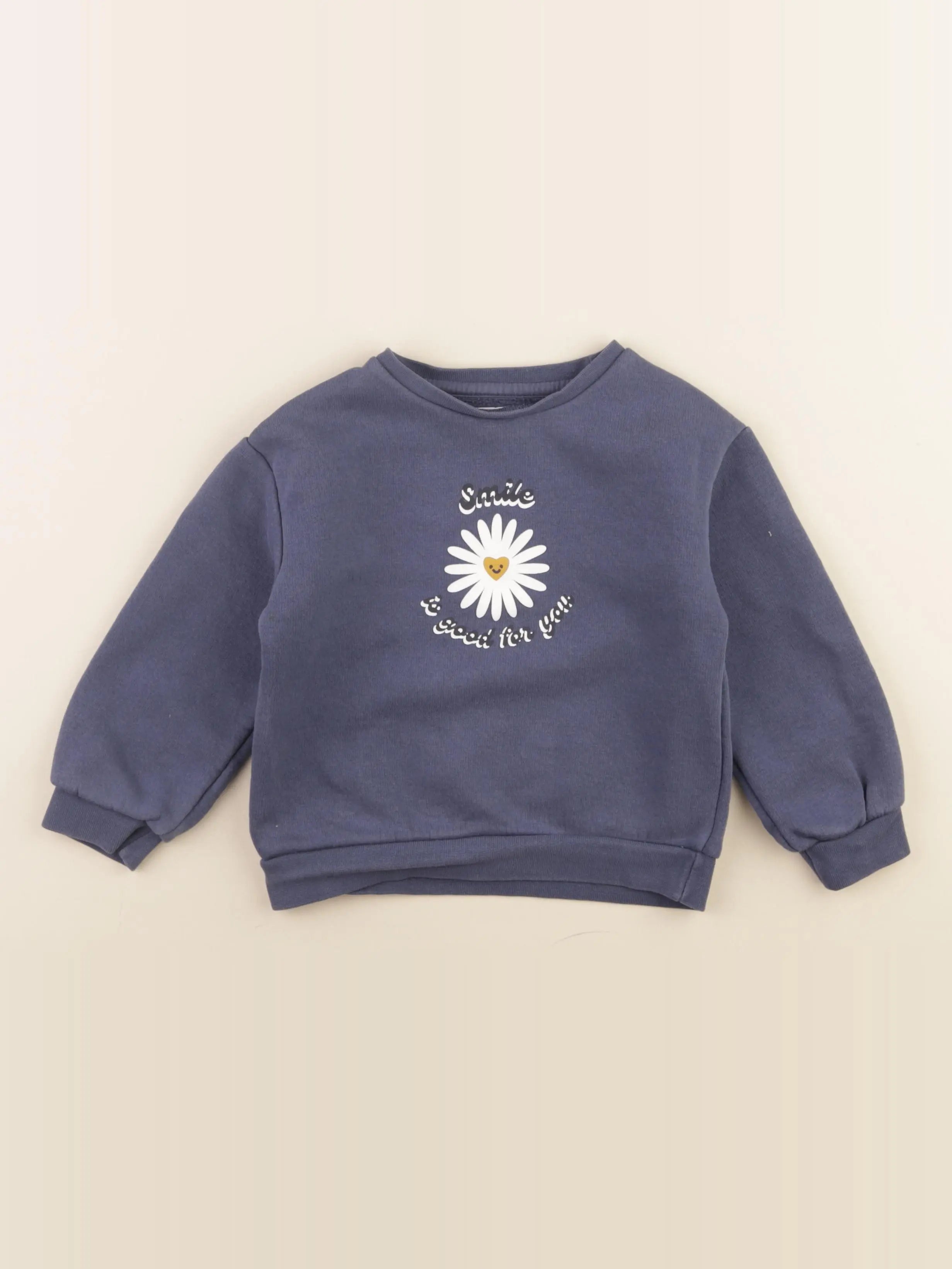 Vertbaudet - sweat bleu - 4 ans