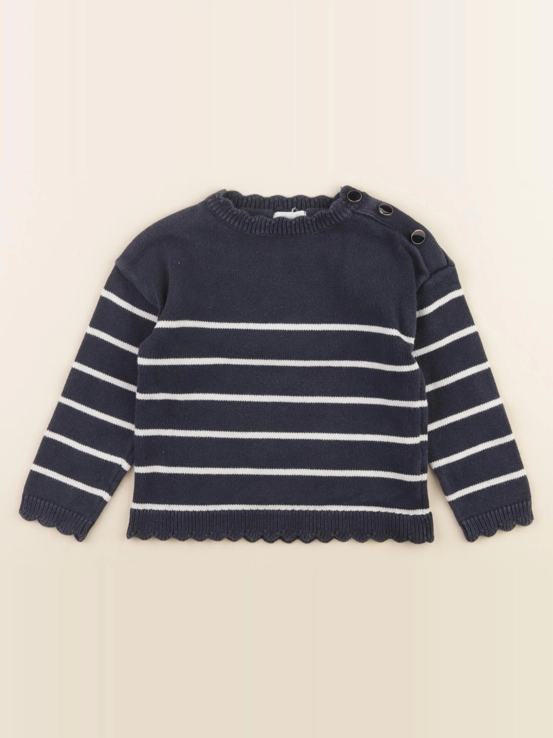 Vertbaudet - pull bleu - 4 ans