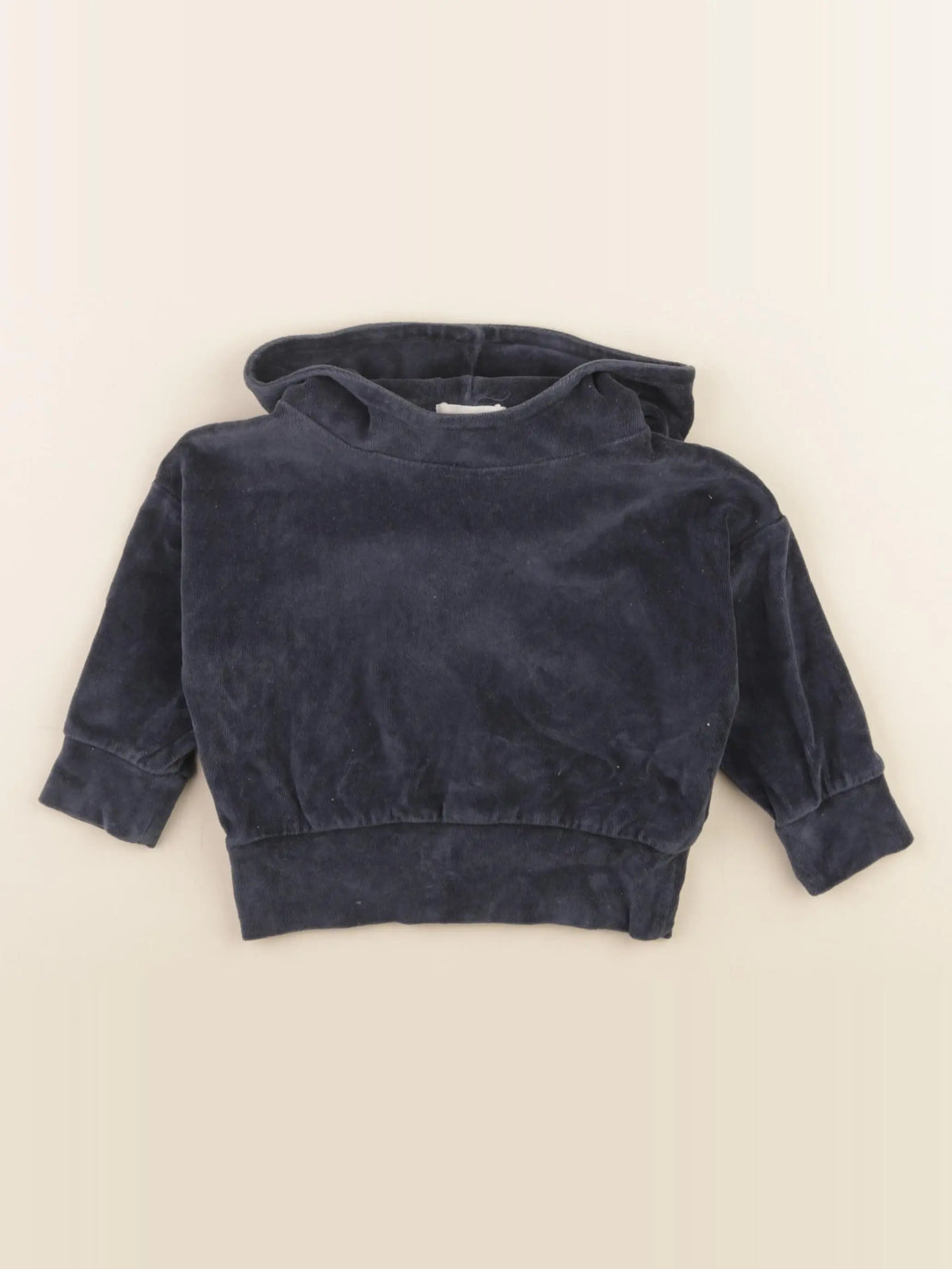 We are kids - sweat velours bleu - 12/18 mois