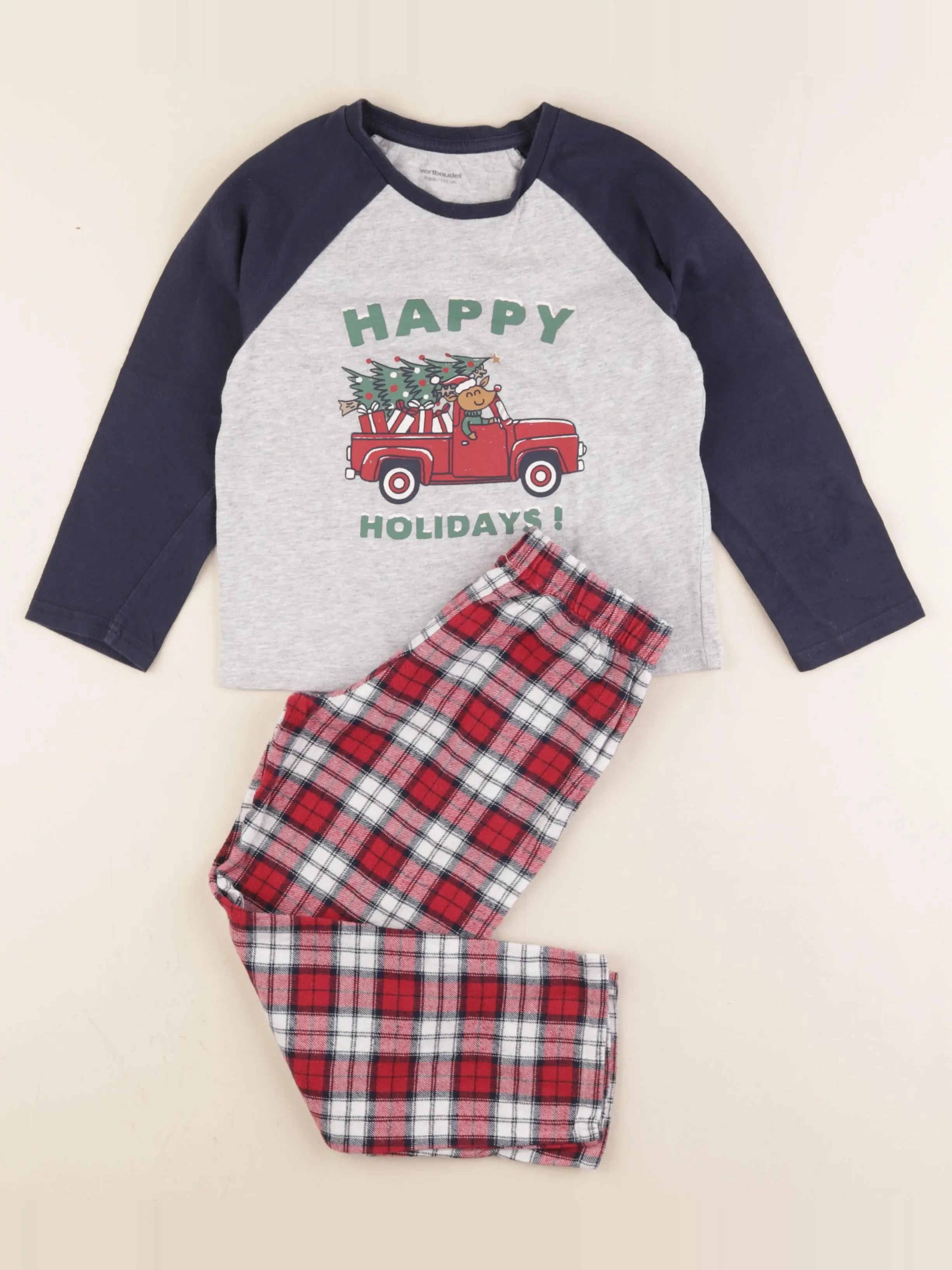 Vertbaudet - pyjama coton multicolore - 5 ans