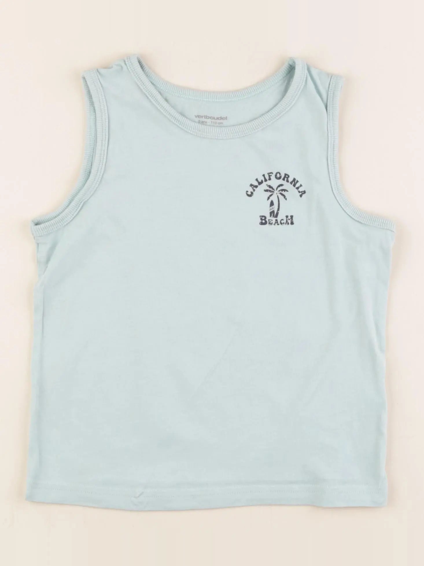 Vertbaudet - débardeur bleu - 5 ans