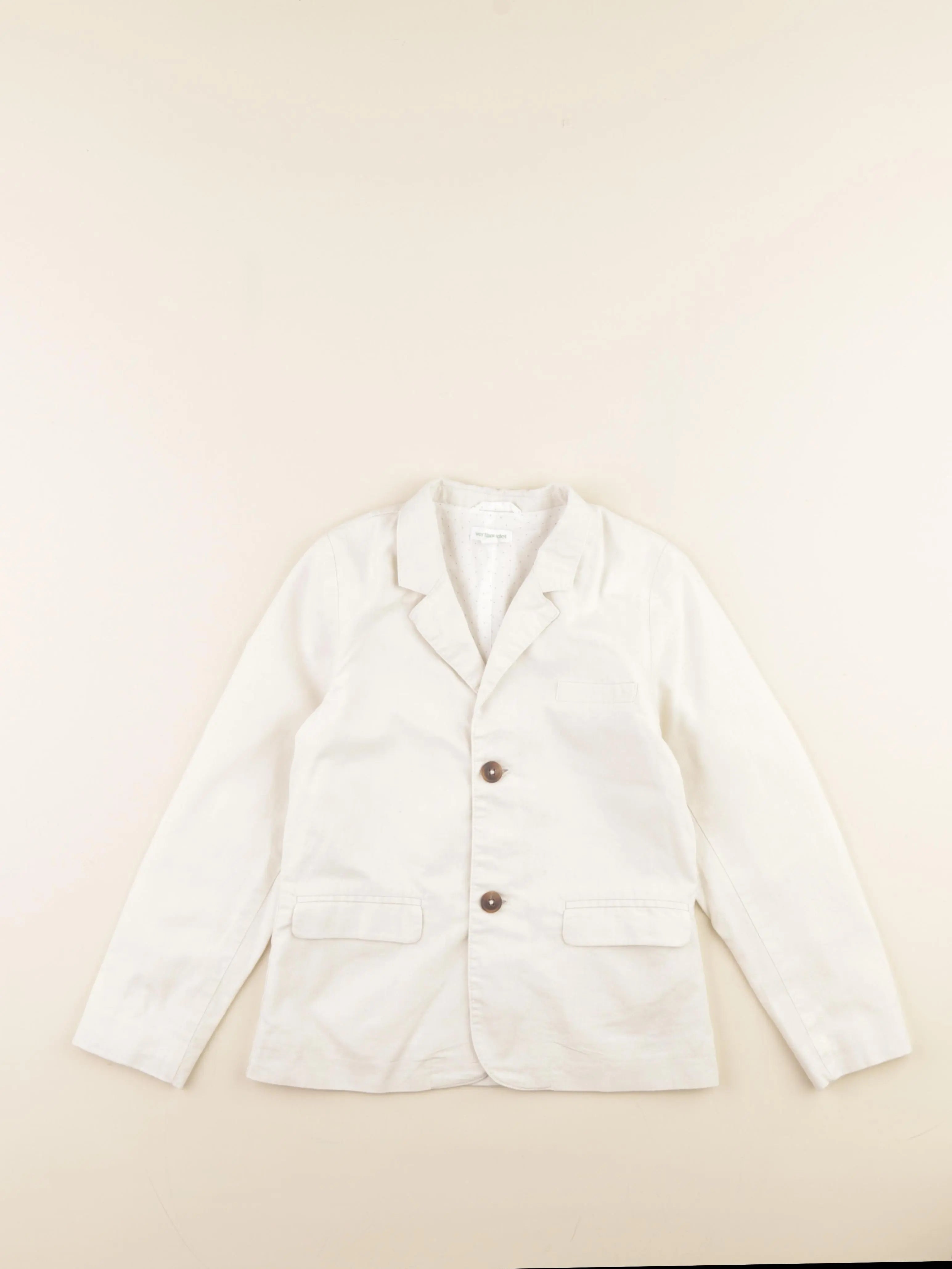 Vertbaudet - veste blanc - 8 ans