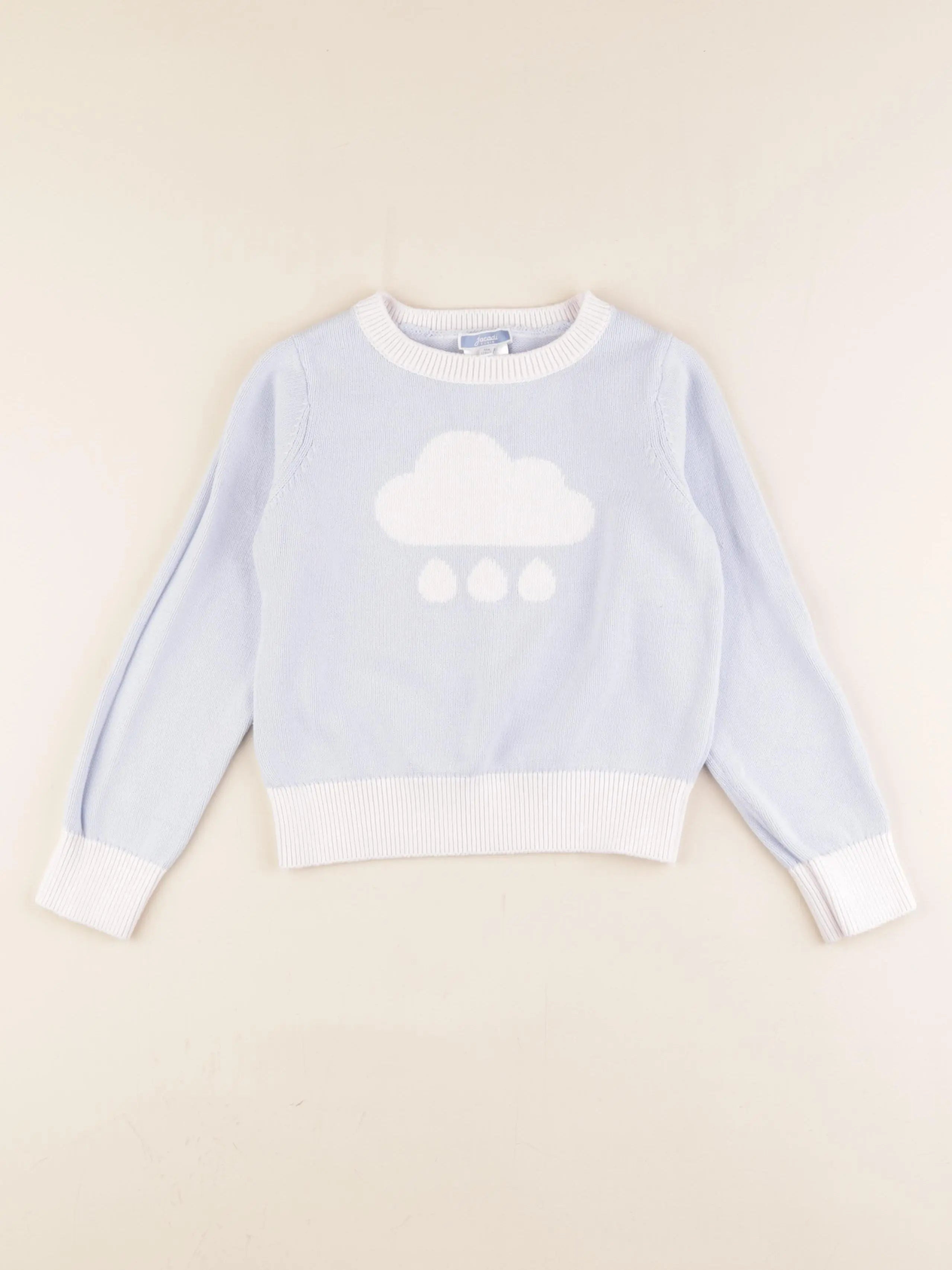 Jacadi - pull bleu - 8 ans