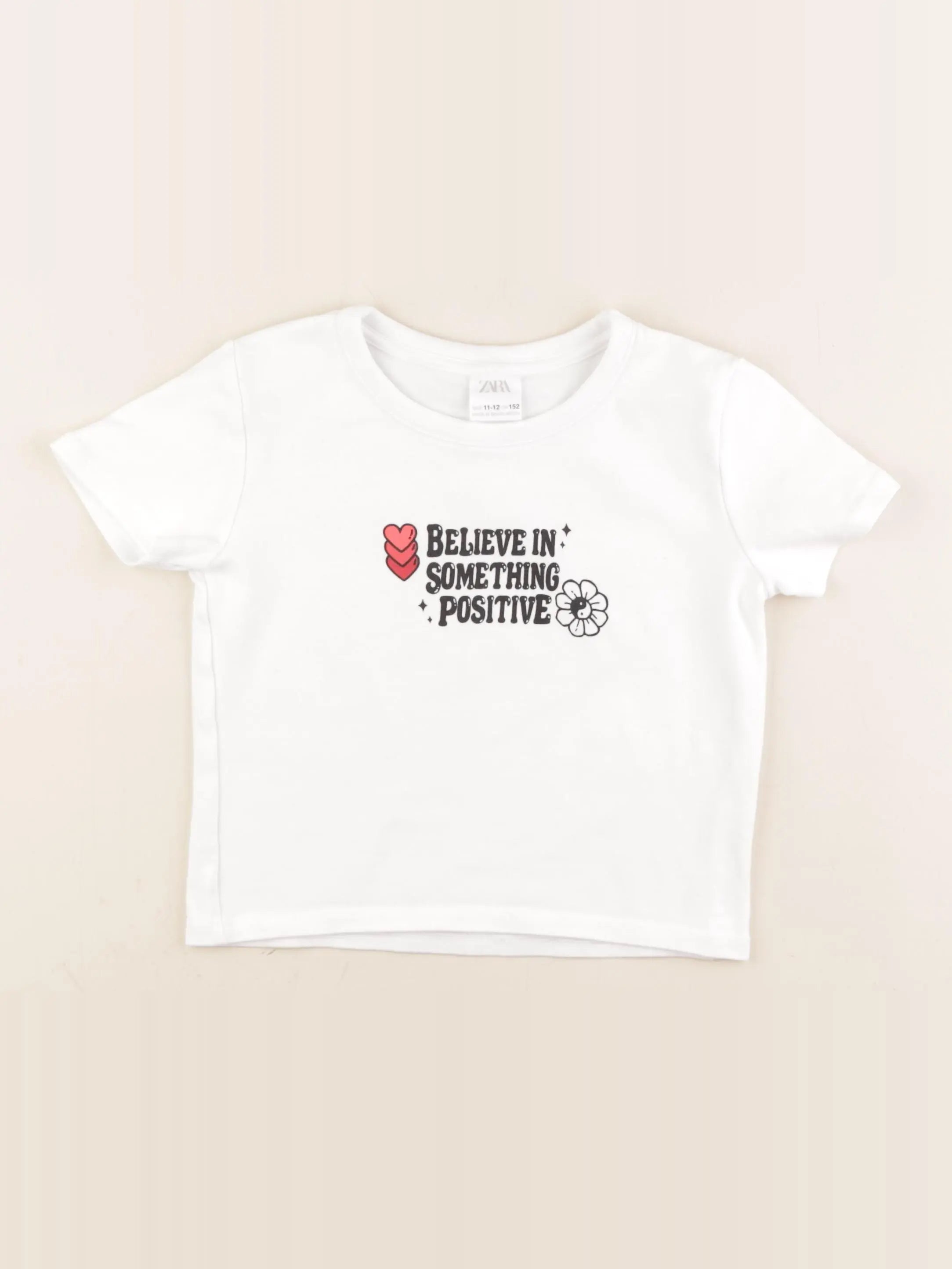 Zara - tee-shirt blanc - 11/12 ans