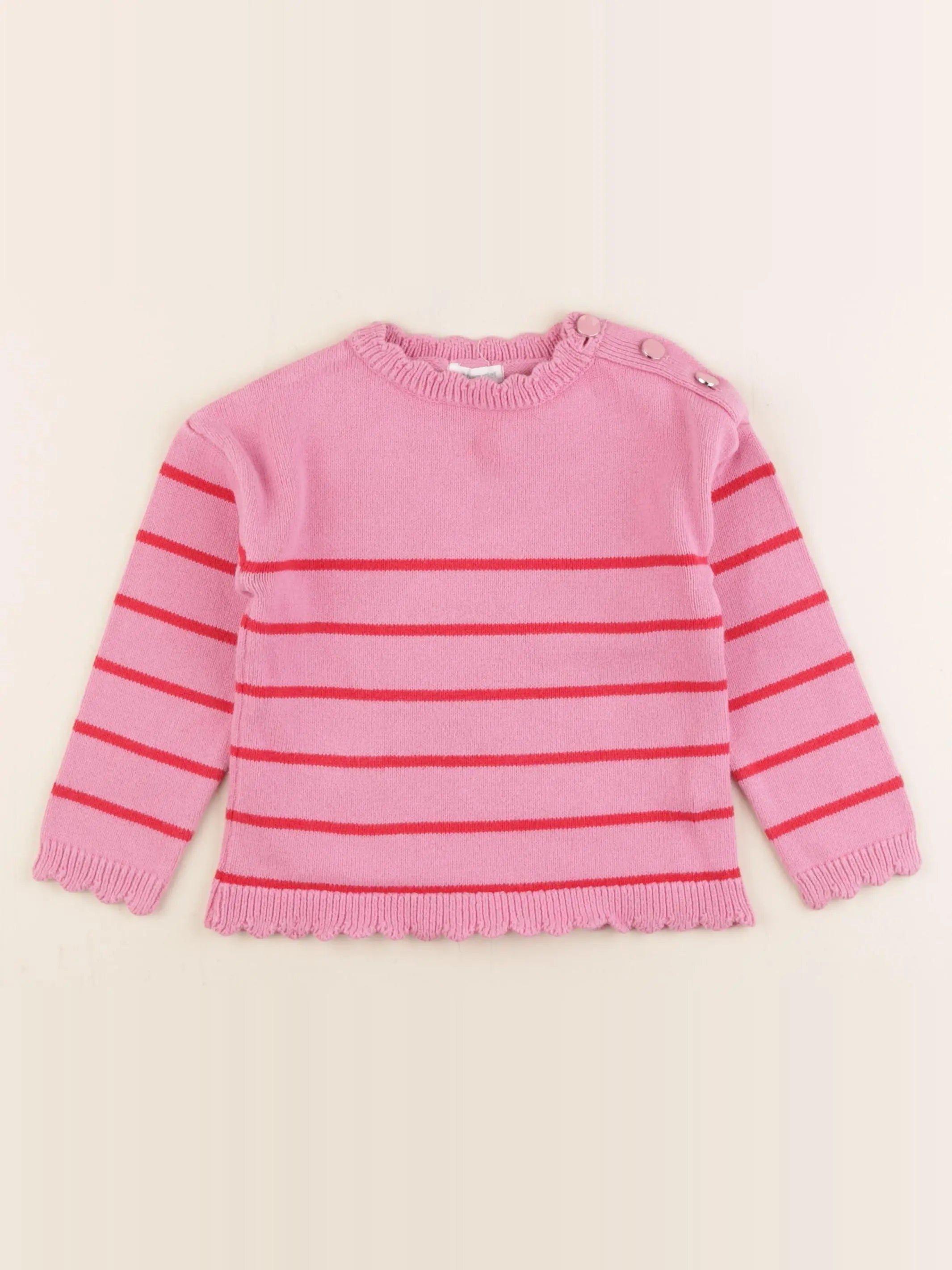 Vertbaudet - pull rose - 4 ans