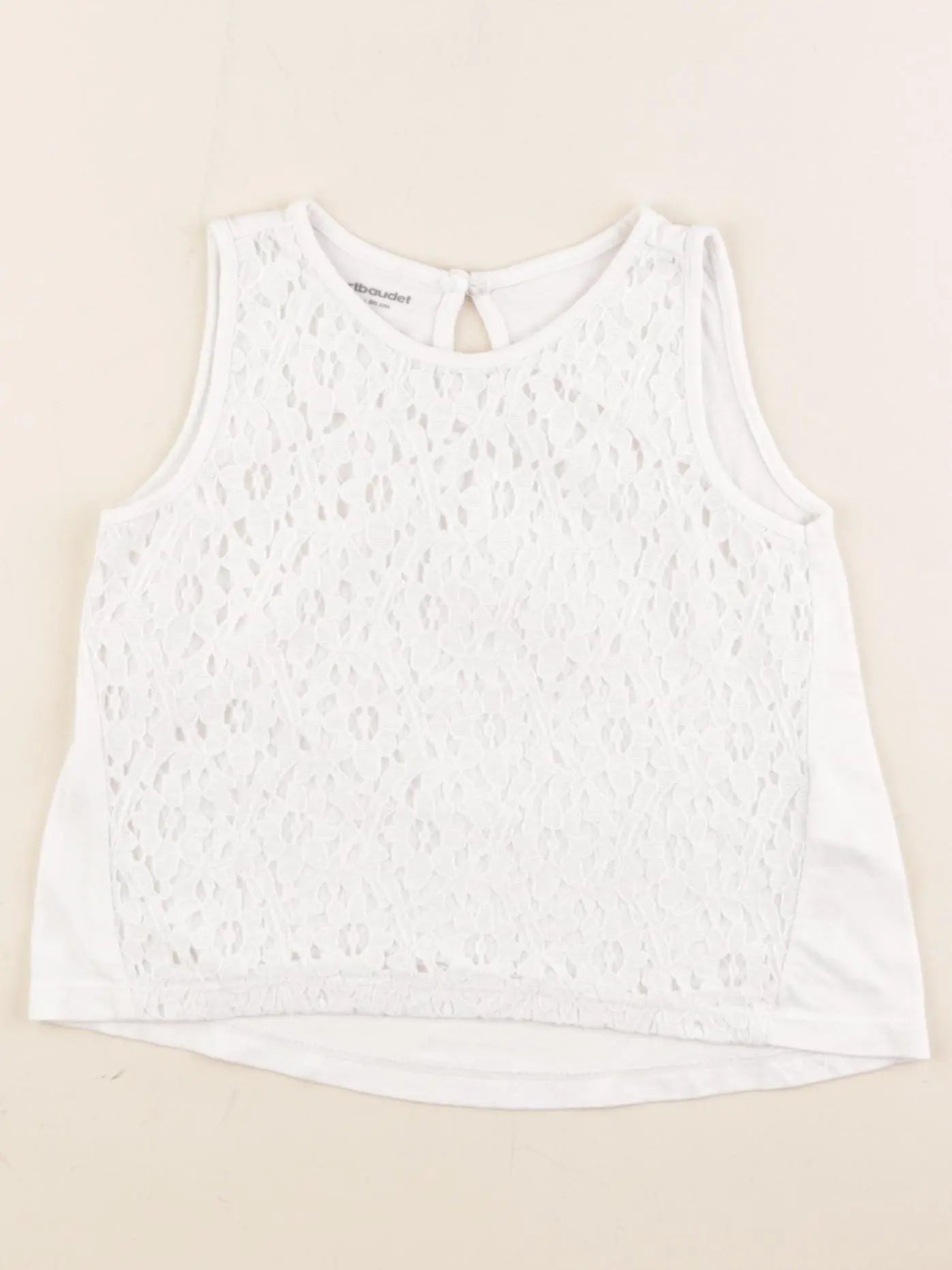 Vertbaudet - débardeur blanc - 2 ans