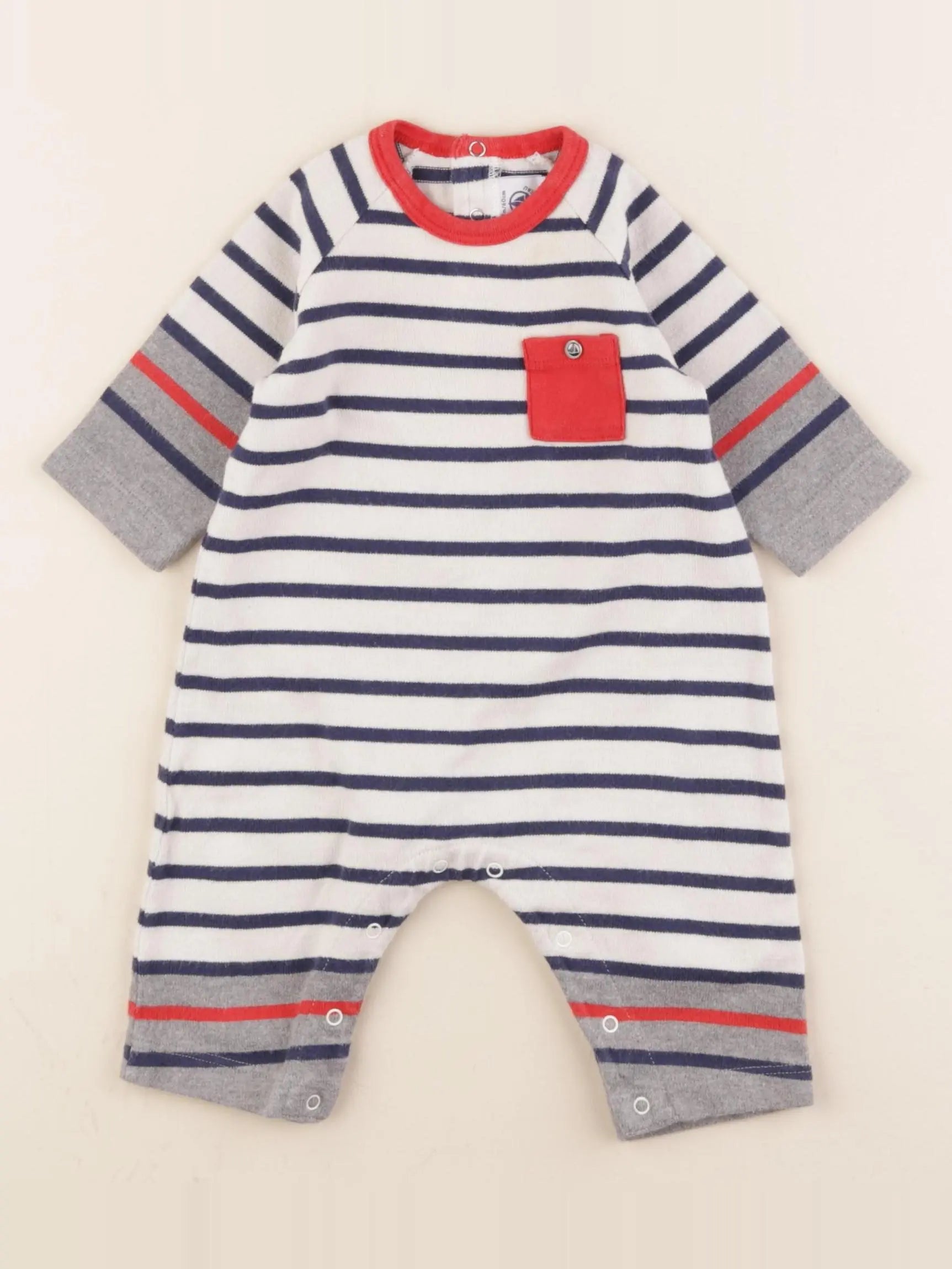 Petit Bateau - combinaison multicolore - 3 mois