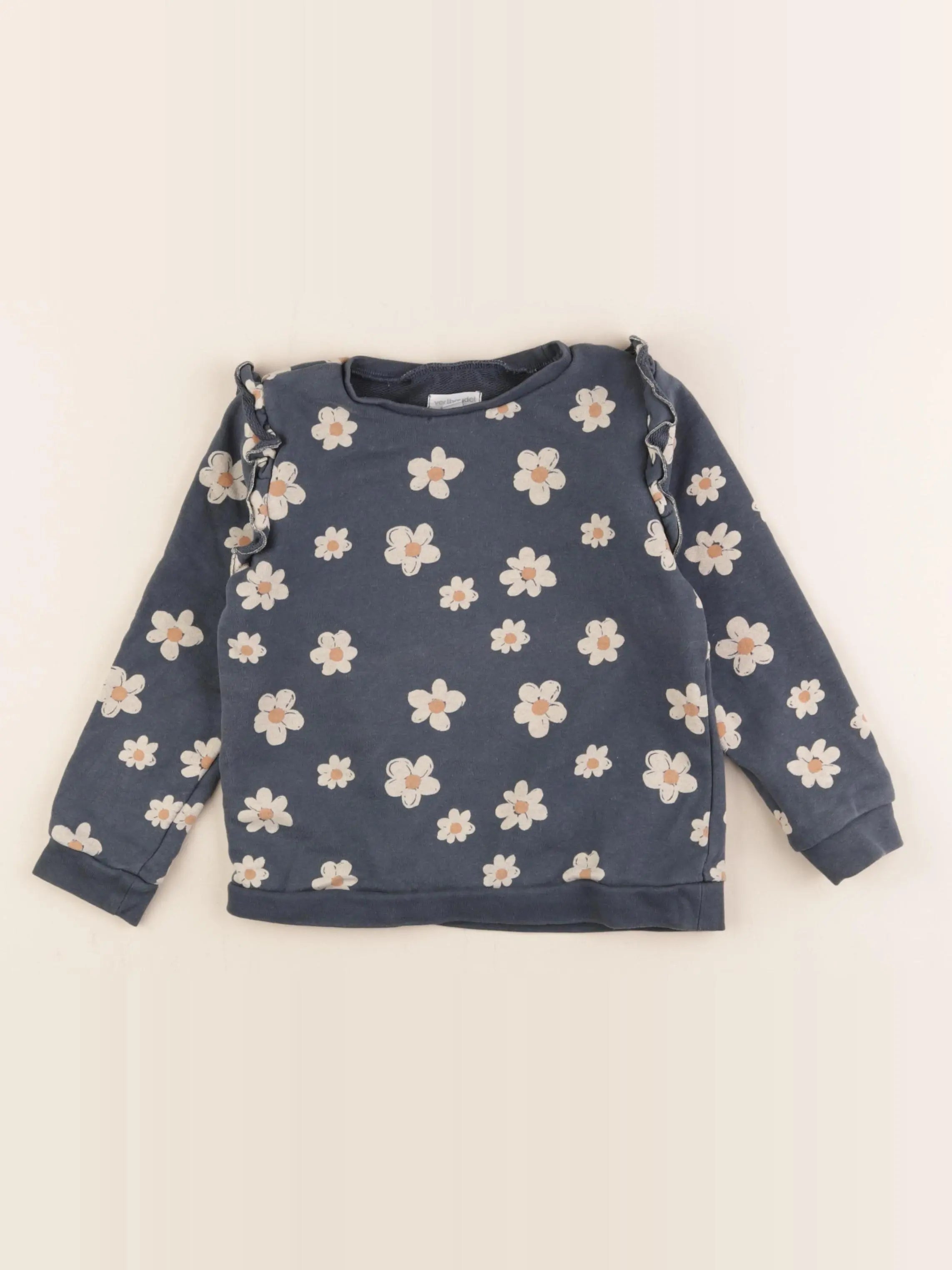 Vertbaudet - sweat bleu - 4 ans