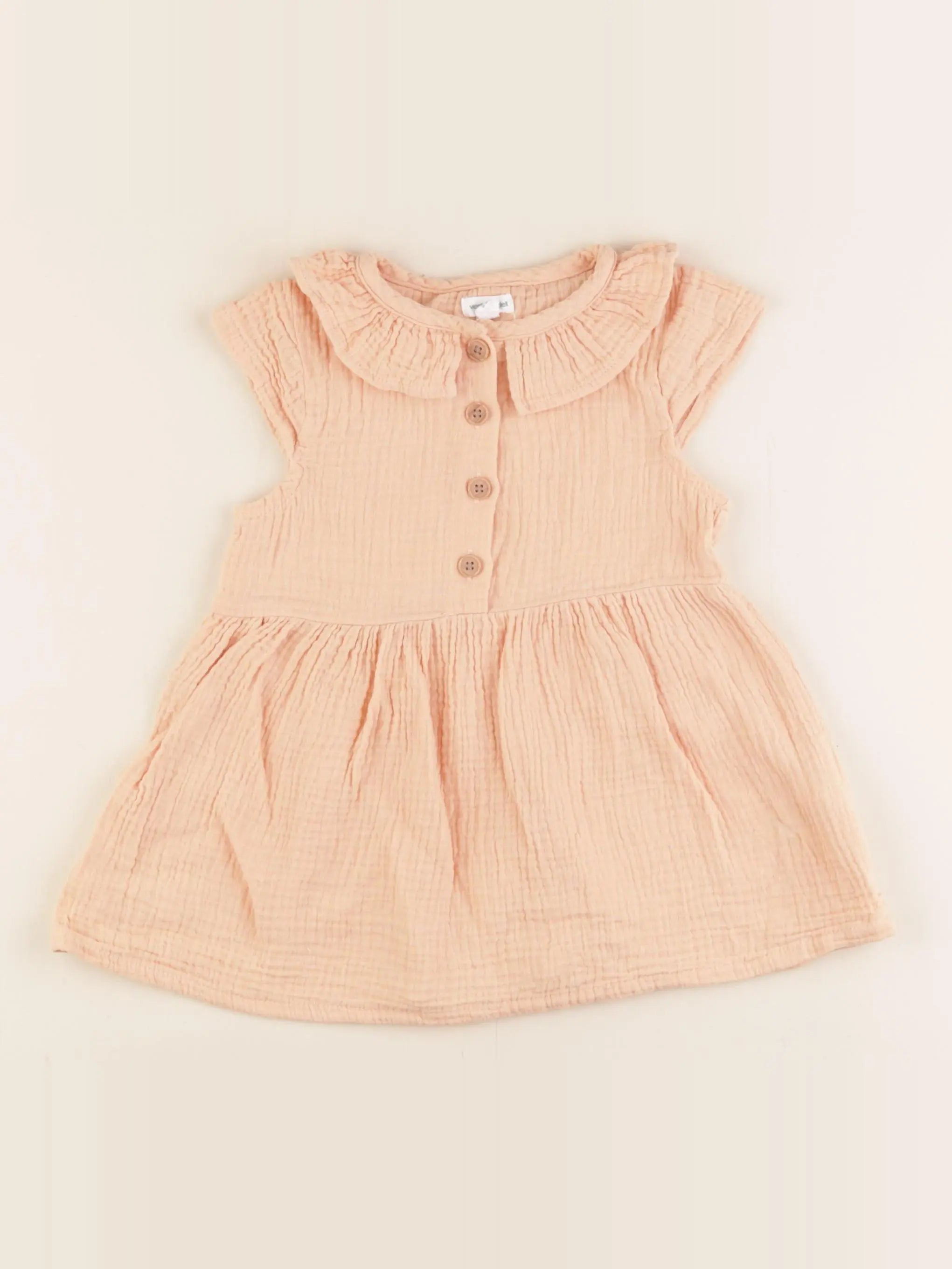 Vertbaudet - robe orange - 2 ans