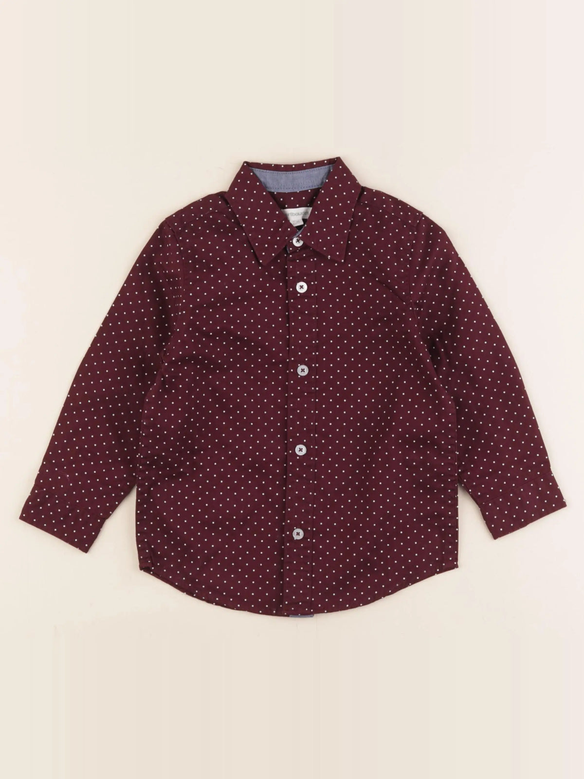 Vertbaudet - chemise rouge - 3 ans